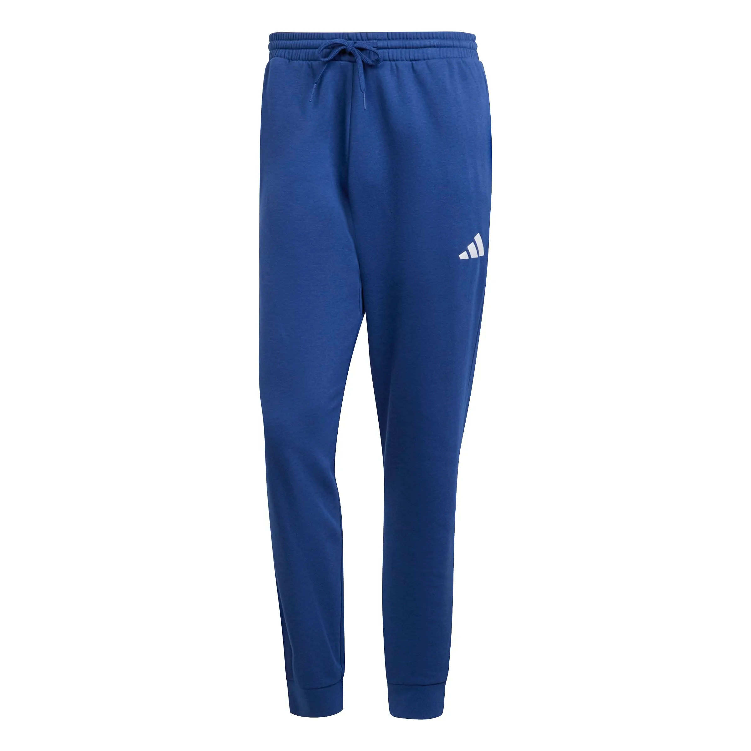 adidas Essentials Feelcozy Pantaloni da uomo in pile, Blu Scuro / Bianco, XXS - immagine 2