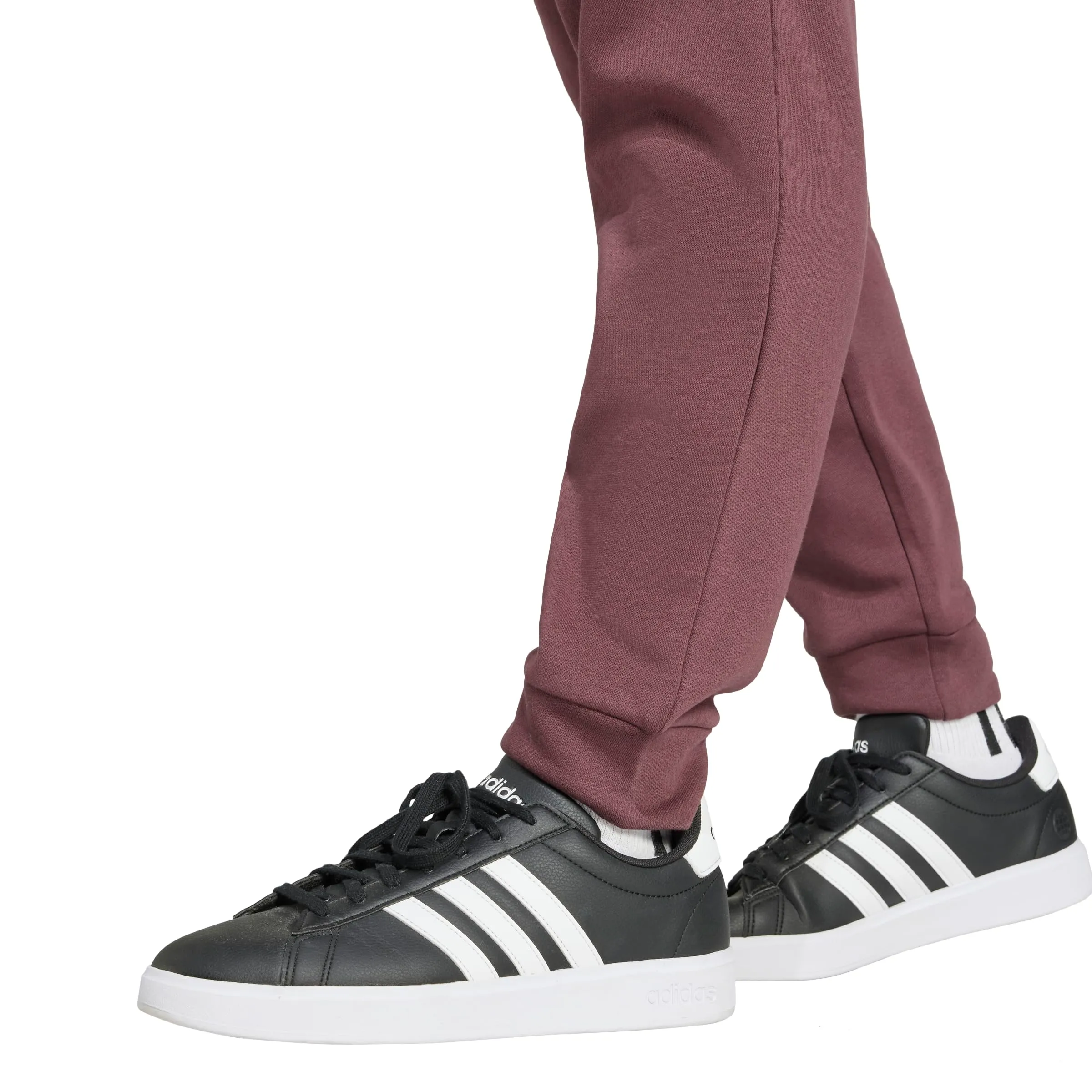 adidas Essentials Feelcozy Pantaloni da uomo in pile, Aurora Ruby/White, XXL - immagine 5