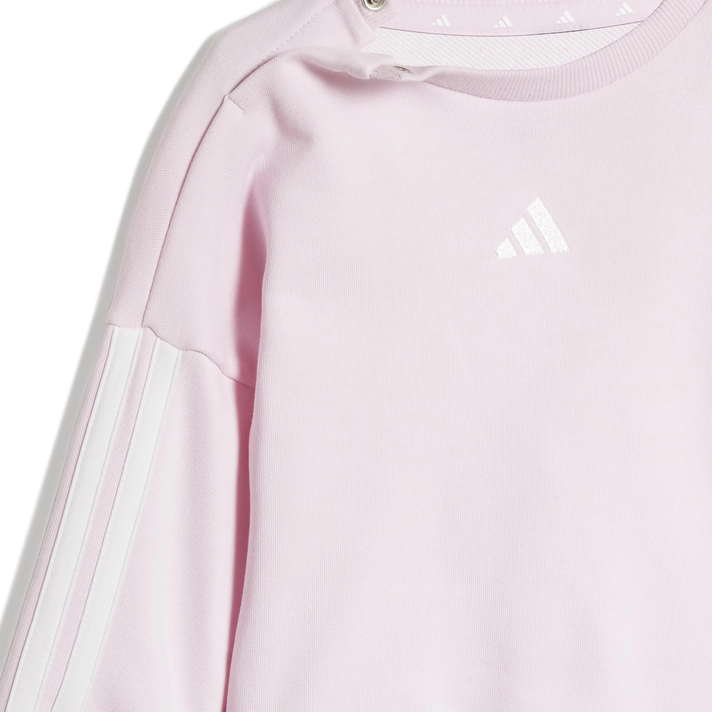 adidas Bimbi Essentials Jogger Track Suit - Clear Pink/White/White - 9-12 Months - immagine 4