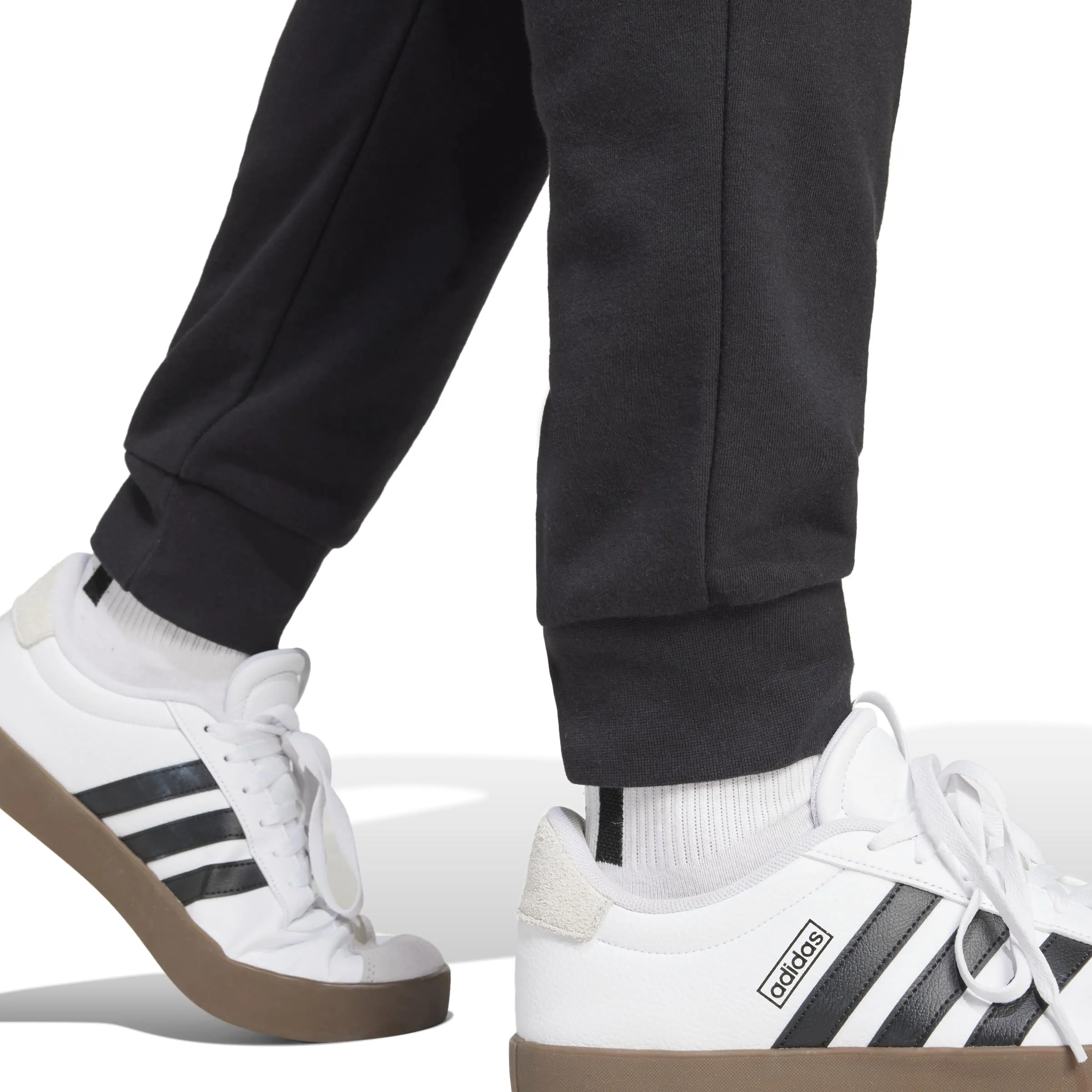adidas Essentials Feelcozy French Terry Pants, Black/White, S - immagine 6