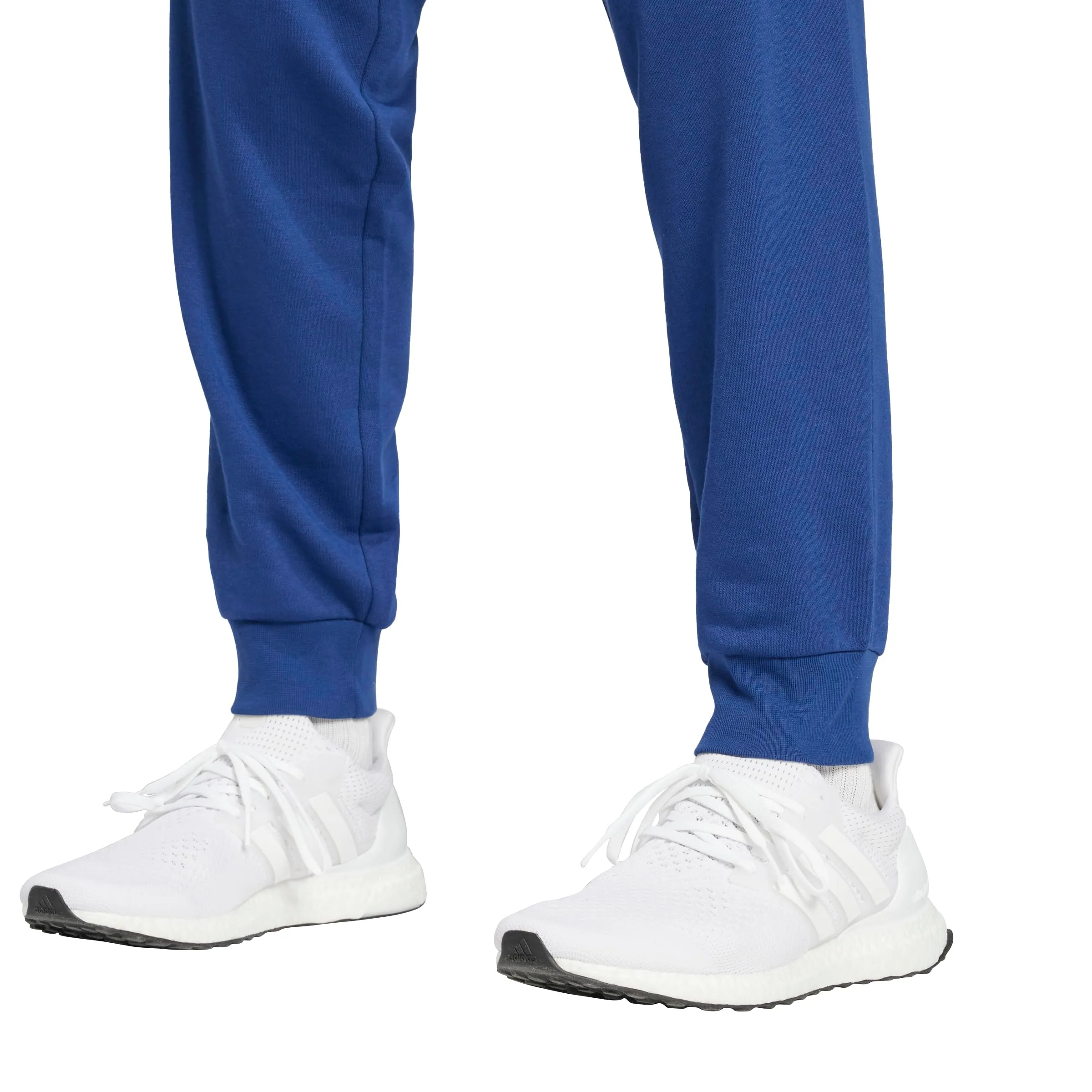 adidas Essentials Feelcozy Pantaloni in Pile da Uomo, Blu Scuro / Bianco, 3XL - immagine 7