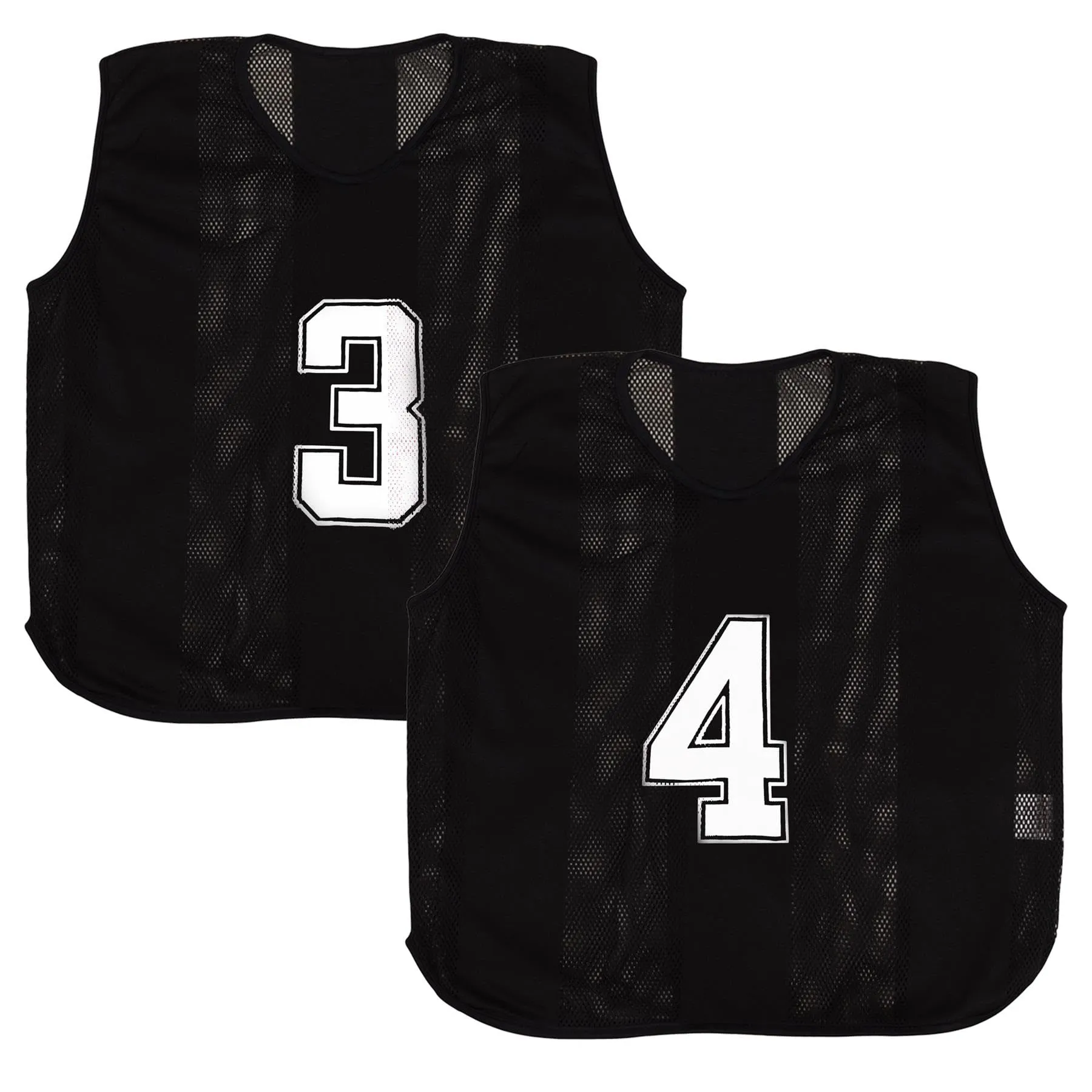A2Z 4 Kids Sports Bibs 762 Black, 6 Pack, Age 9-14 - immagine 5