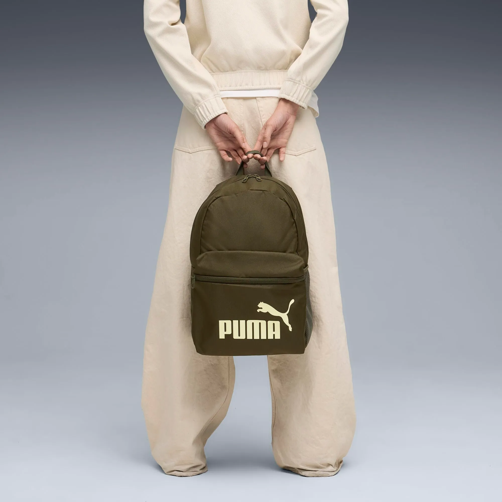 Puma Phase Backpack, Dark Olive-Gold Moon, One Size - immagine 3