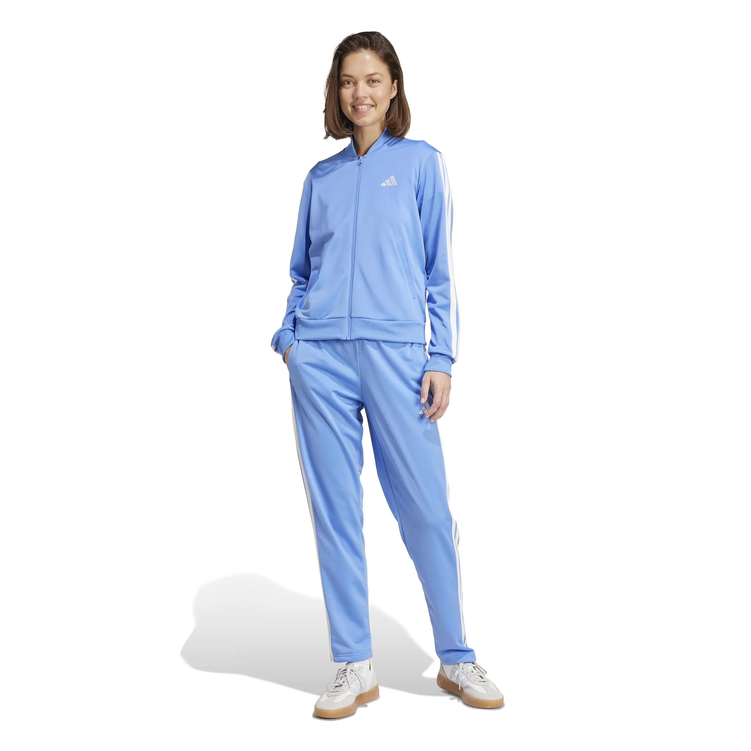 adidas Essentials 3-Stripes Tracksuit, Blue Fusion, XXS - immagine 3