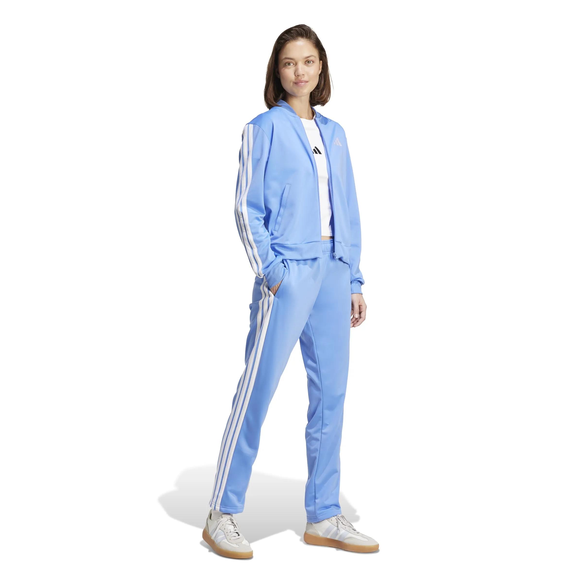 adidas Essentials 3-Stripes Tracksuit, Blue Fusion, XXS - immagine 4