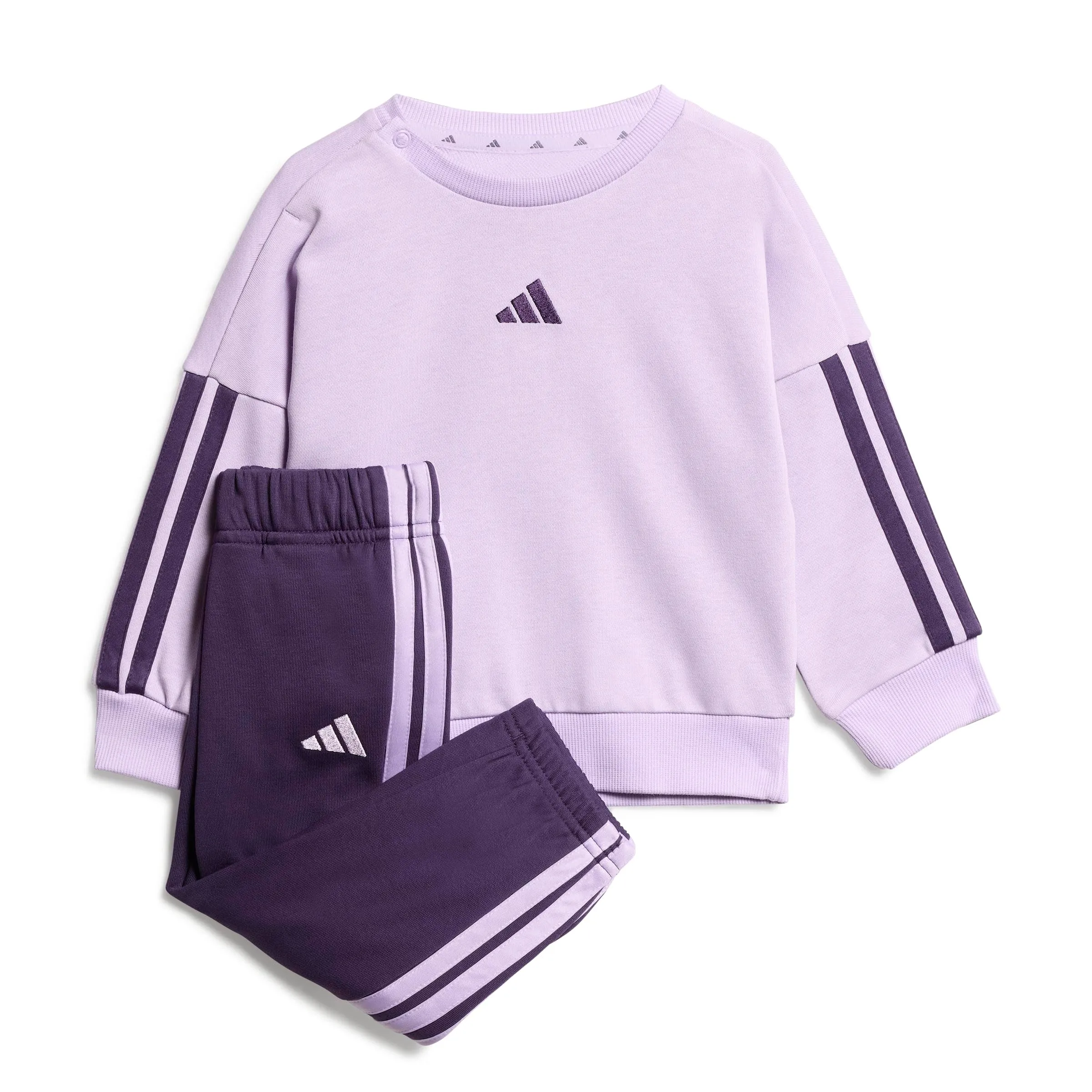 adidas Bimbi 0-24 Essentials Jogger, Powder Plum/Aurora Plum, 0-3 Months - immagine 1