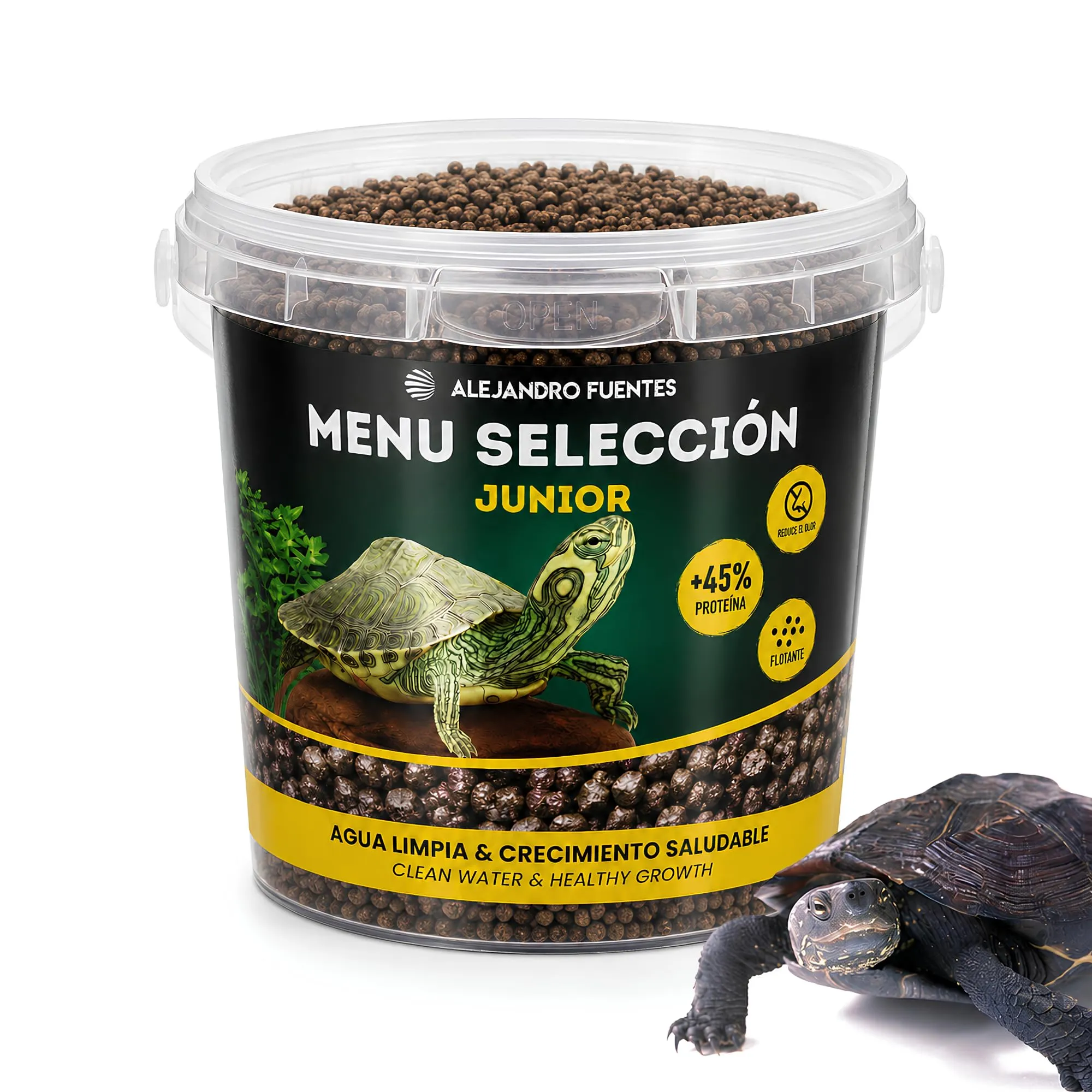 Alejandro Fuentes Mangime Tartarughe Acqua Junior Pellet Galleggianti 3mm, 200g - immagine 1