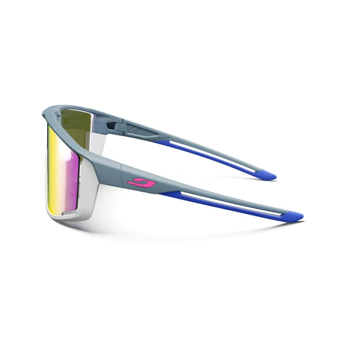 Julbo Fury Sunglasses - Adult Unisex - Dark Grey/Light Grey/Blue - Category 3 - immagine 3