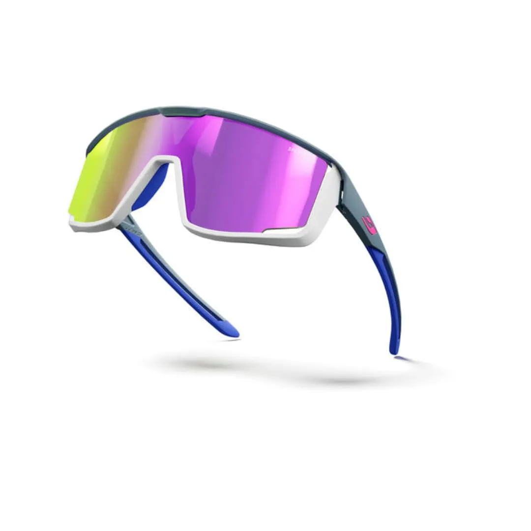 Julbo Fury Sunglasses - Adult Unisex - Dark Grey/Light Grey/Blue - Category 3 - immagine 5