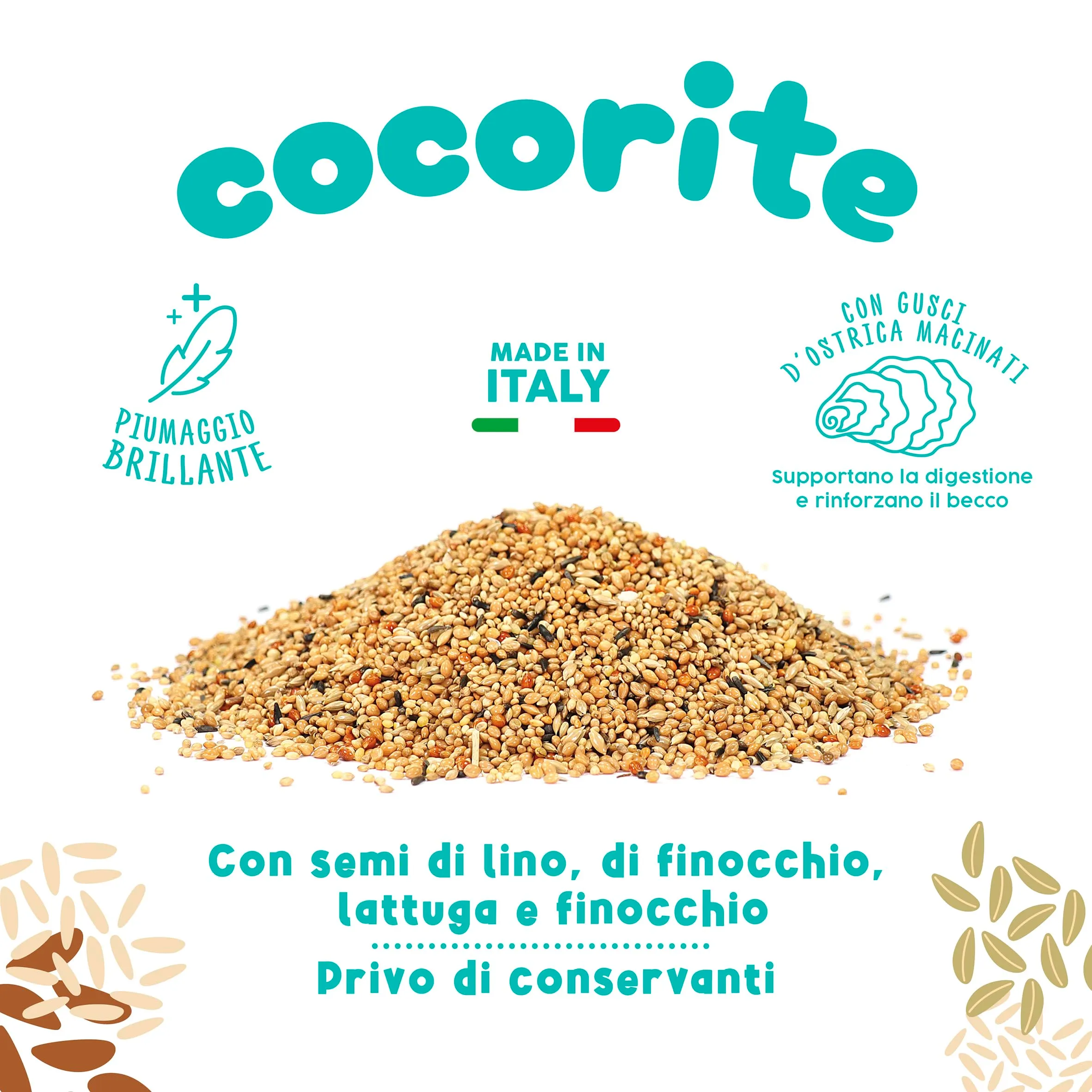 Best Friend Mangime Completo per Cocorite con Semi di Cicoria, Lattuga e Finocchio, 4 kg (8 x 500 g) - immagine 5