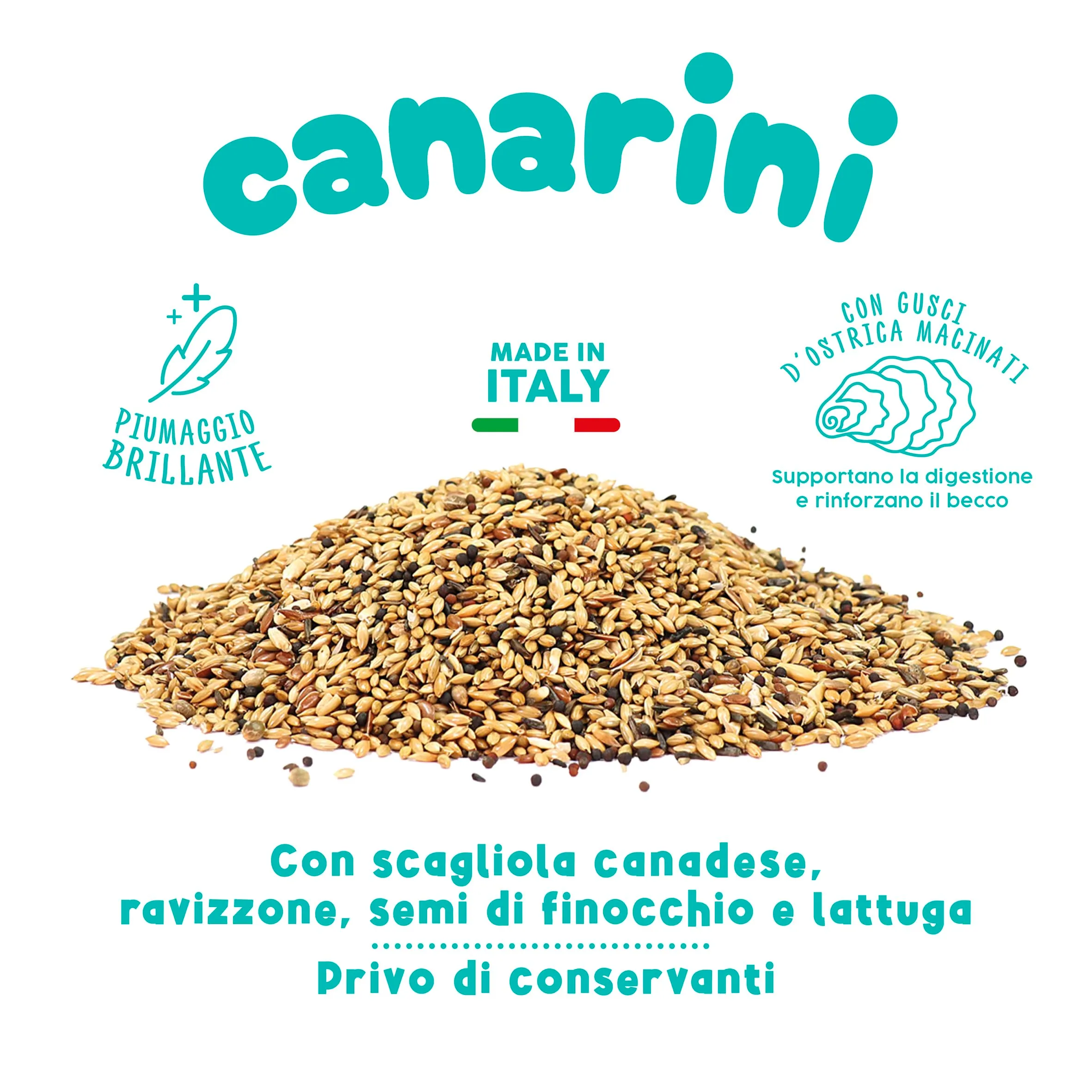 Best Friend Mangime Completo per Canarini con Ravizzone, Semi di Finocchio e Lattuga, 4 kg (8 x 500 g) - immagine 5