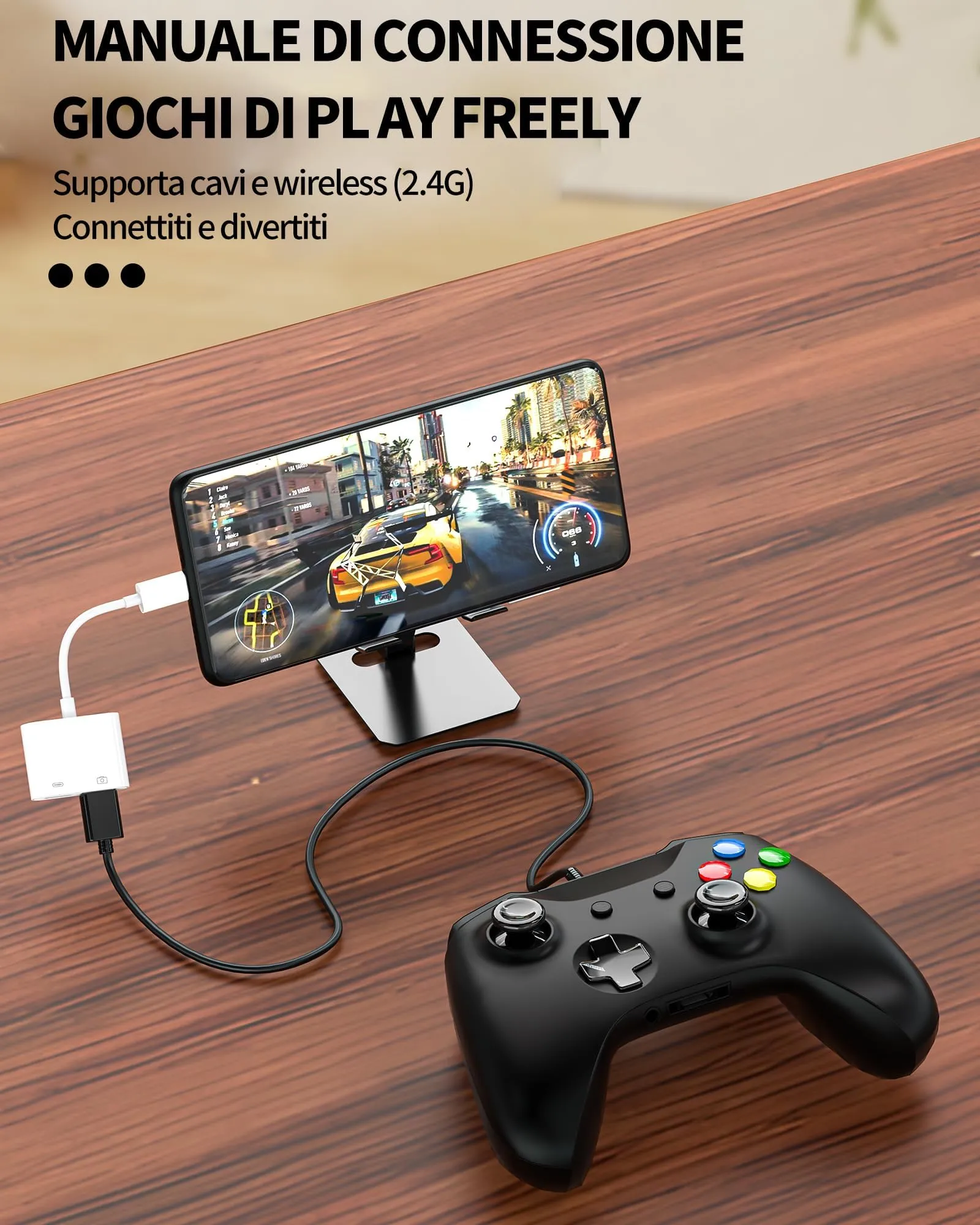 WASRUYI Adattatore USB-C a USB 2in1 OTG 3.0 con Porta di Ricarica per iPhone 16, 15, iPad, Samsung e Android - immagine 4