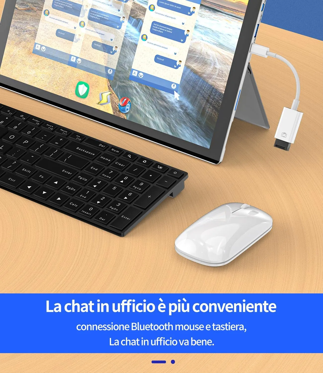 WASRUYI Adattatore USB-C OTG 3.0 da USB-C maschio a USB femmina per iPhone 16 15, Samsung, Android, MacBook e Tablet - immagine 3