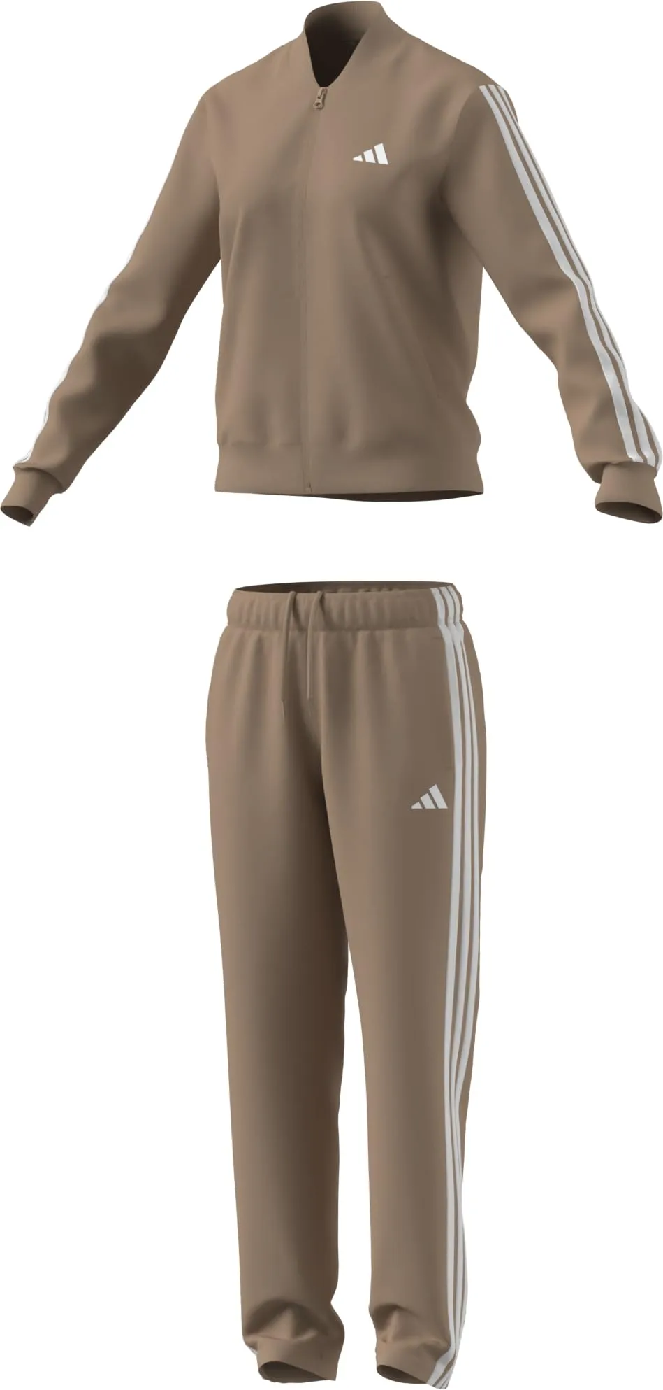 adidas Essentials 3-Stripes Tracksuit, Warm Sandstone, XS - immagine 5