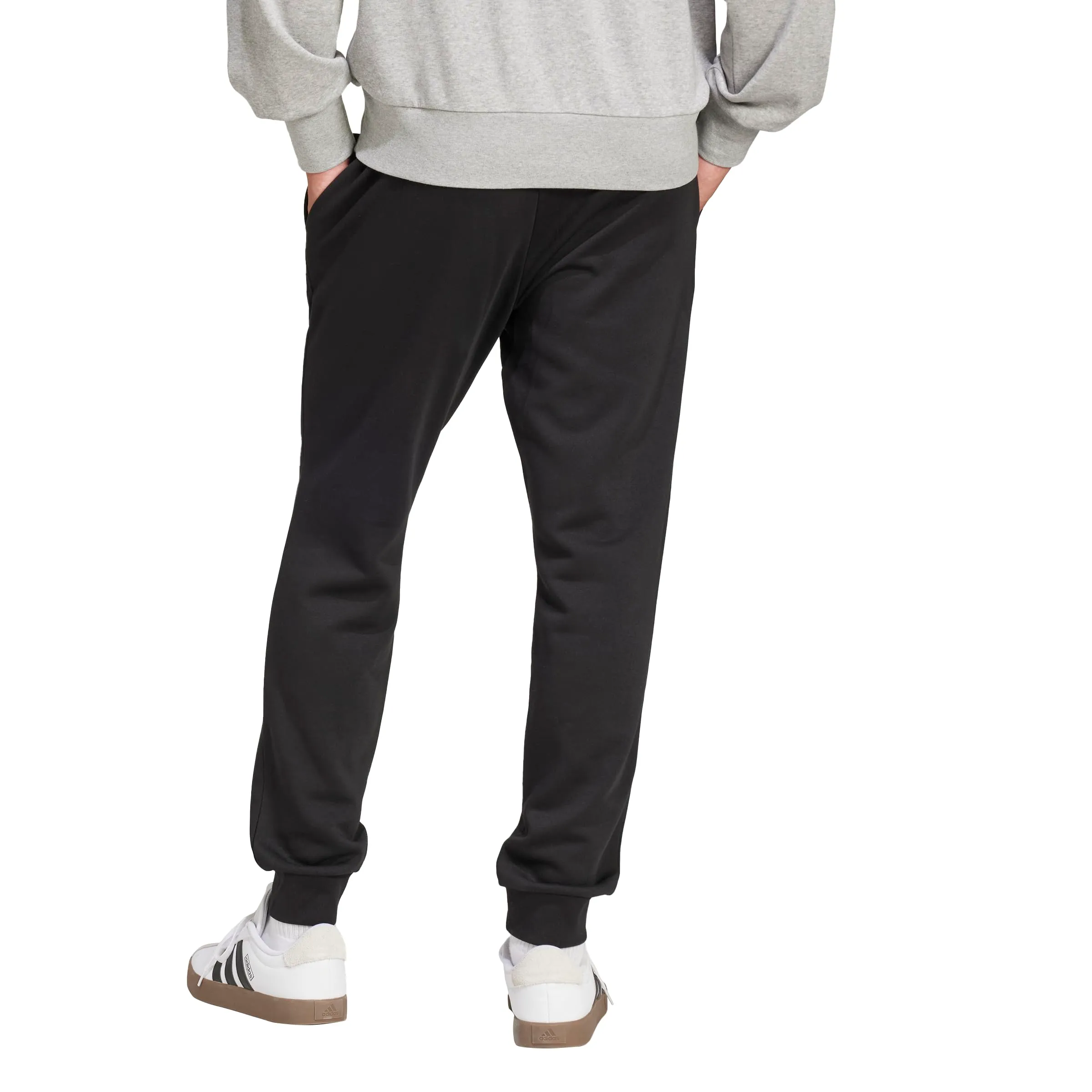 adidas Essentials Feel Cozy Men's Fleece Sportswear, Black/White, L/Tall - immagine 3