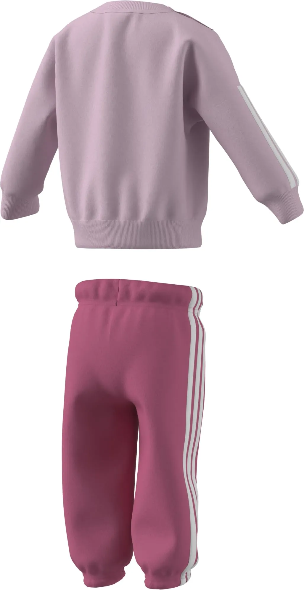 adidas Bimbi 0-24 Essentials Jogger Track Suit, Clear Pink/White/White, 3-4 Years - immagine 2