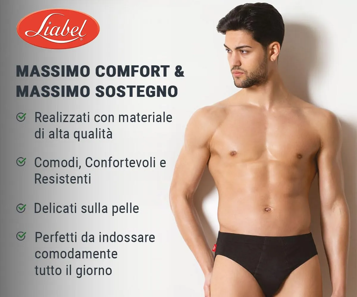 Liabel Slip Uomo 100% Cotone Art. 959 Assortito 3XL - immagine 4