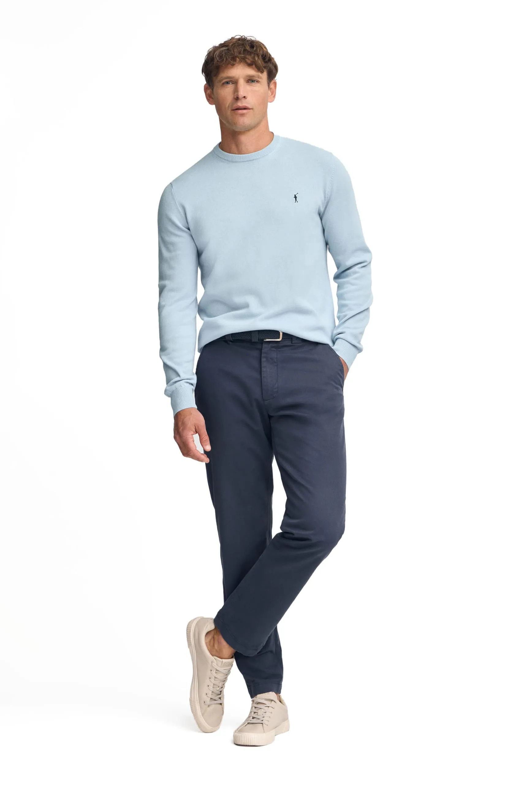 Polo Club Maglione Manica Lunga Uomo Girocollo in Cotone - immagine 3