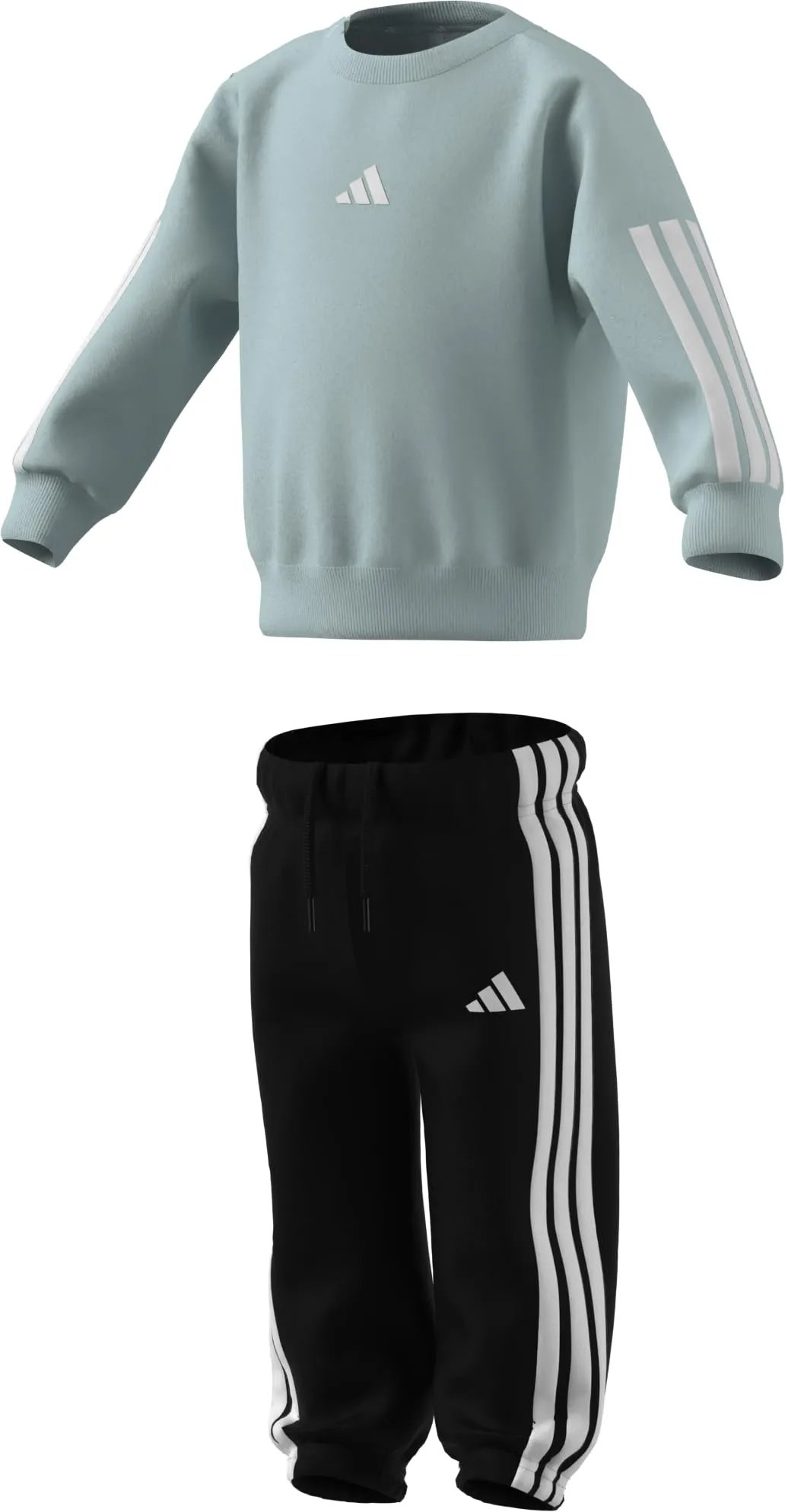 adidas Bimbi 0-24 Essentials Jogger, Halo Mint/White, 6-9 Months - immagine 3
