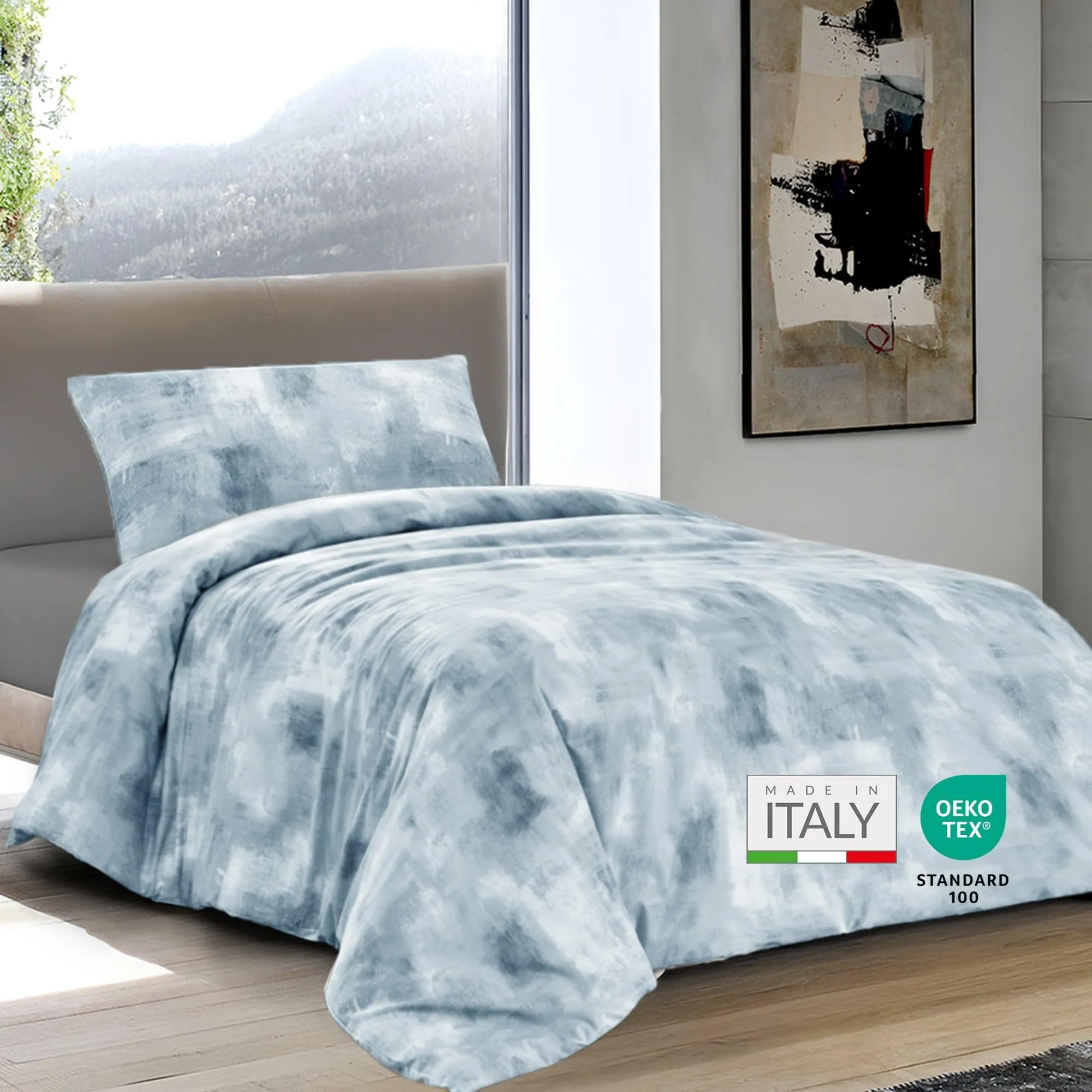 Dorian Home Copripiumino Una Piazza e Mezza in Cotone 200x210 con Federa - immagine 1