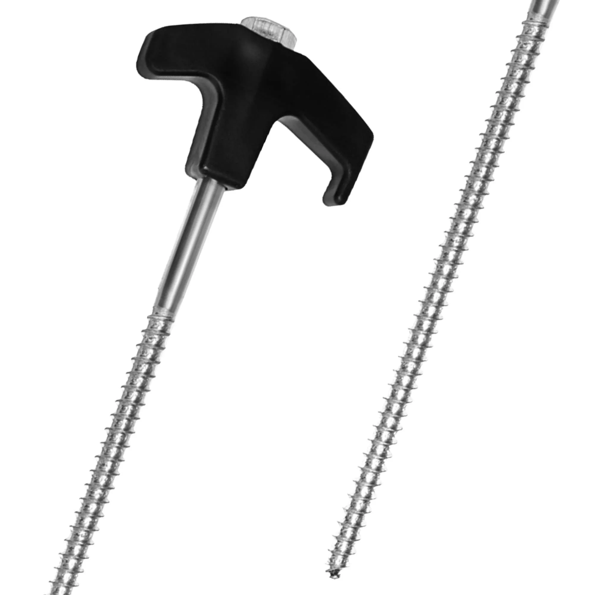 com-four 24x Picchetti per Tenda in Acciaio con Adattatore per Cacciavite - immagine 6