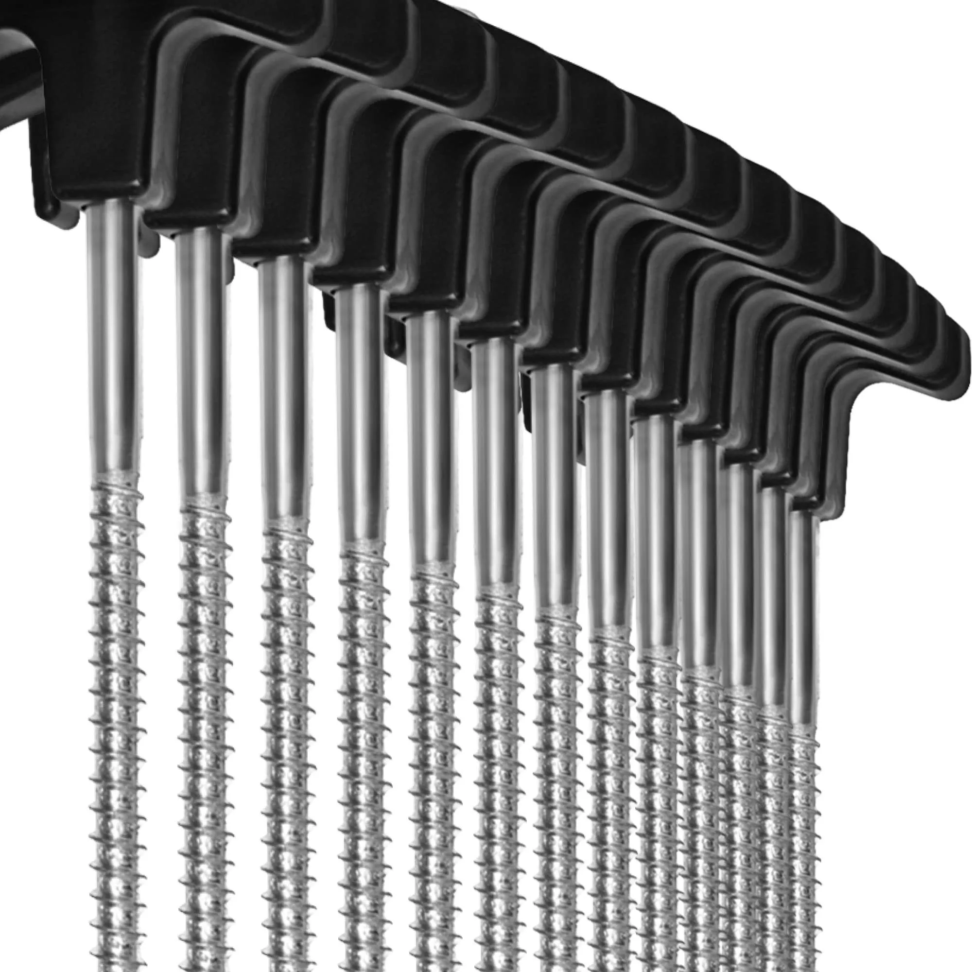 com-four 20x Picchetti per Tenda in Acciaio con Adattatore per Cacciavite - immagine 7