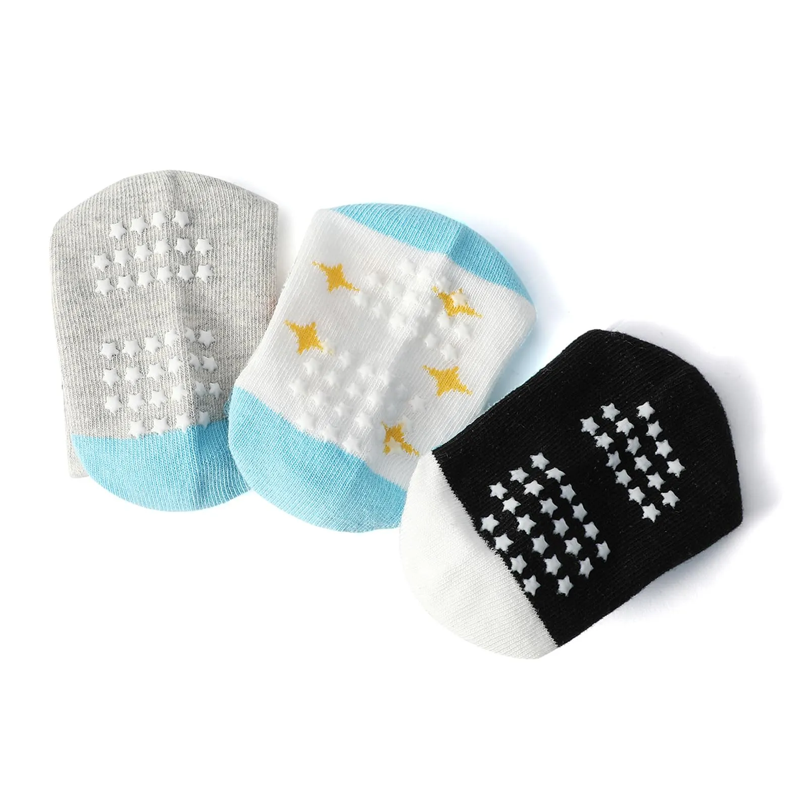 HaimoBurg Calze Antiscivolo in Cotone per Bambini, 12 Paia, 1-5 Anni - immagine 3