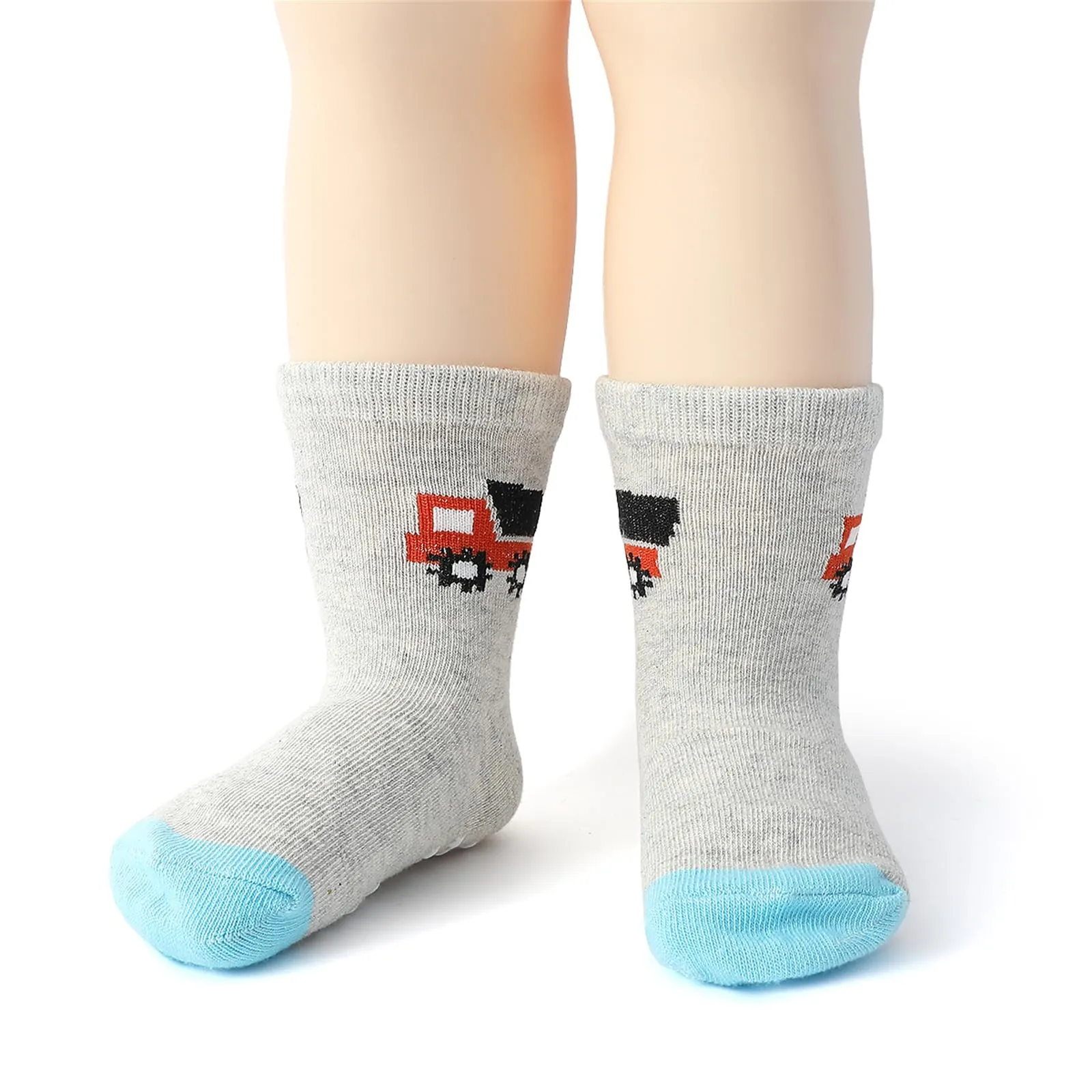 HaimoBurg Calze Antiscivolo in Cotone per Bambini, 12 Paia, 1-5 Anni - immagine 6