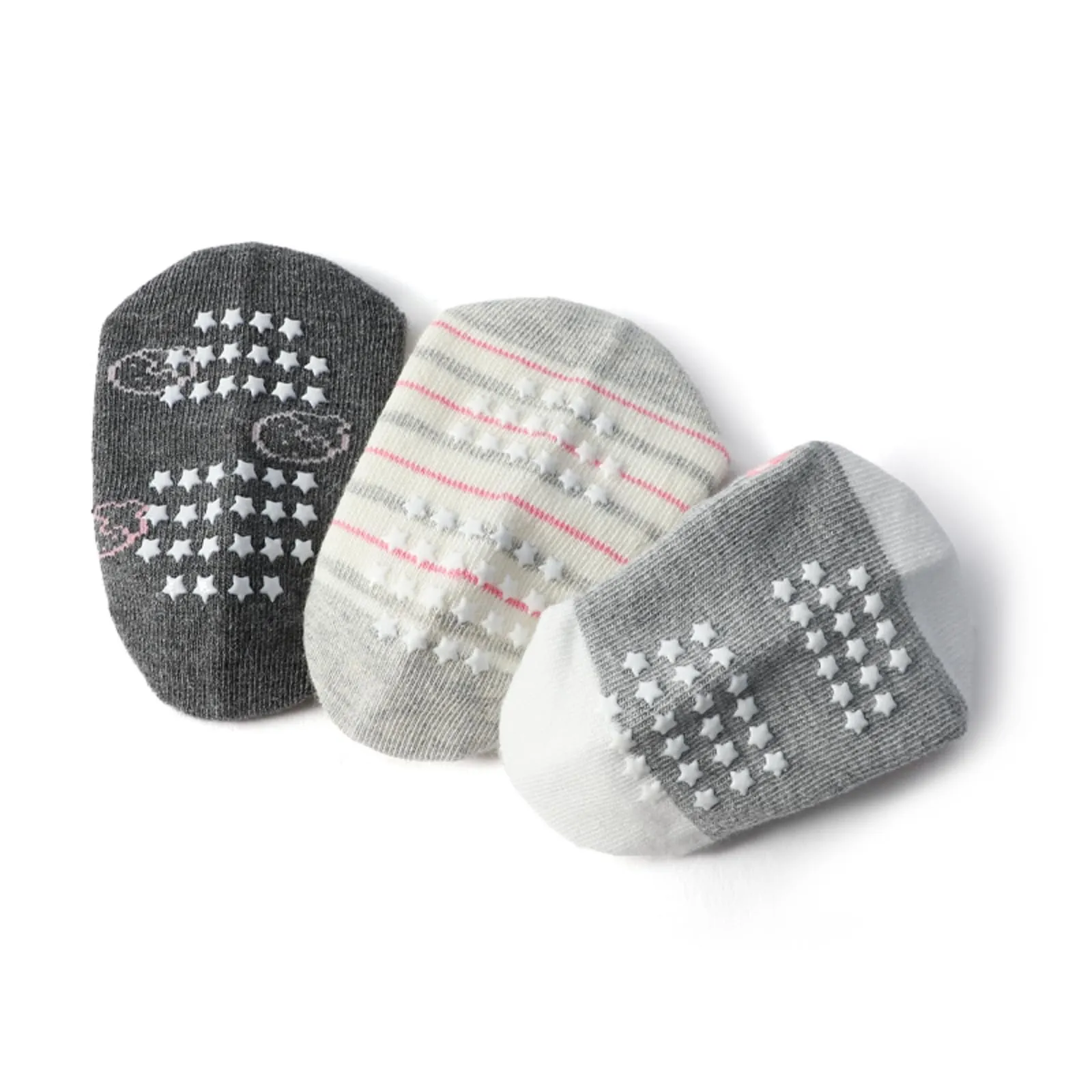 HaimoBurg Calze Antiscivolo in Cotone Traspirante per Bambini 1-5 Anni, 12 Paia - immagine 2