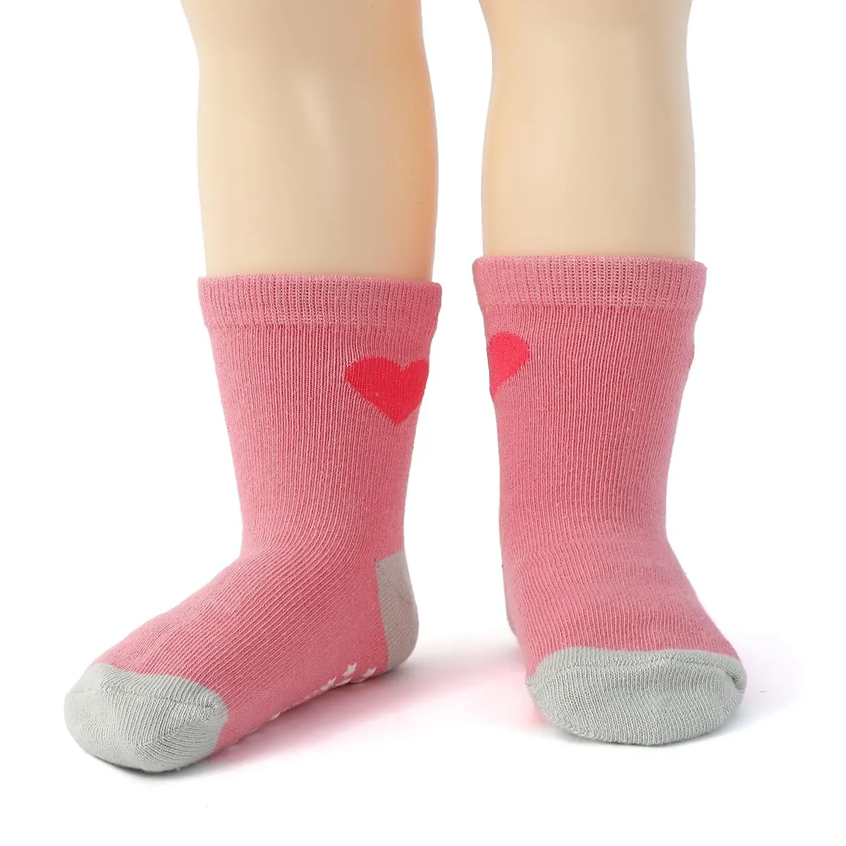 HaimoBurg Calze Antiscivolo in Cotone Traspirante per Bambini, 12 Paia - immagine 6