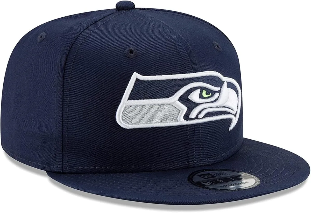 New Era NFL 9FIFTY Seattle Seahawks Cappello Regolabile - Blu Marino, Taglia Unica - immagine 3
