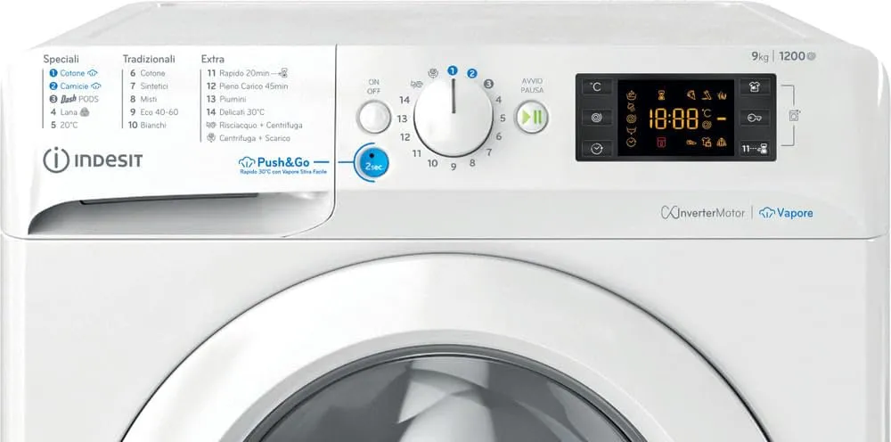 Indesit BWE 91296X WV IT Lavatrice 9kg - immagine 3