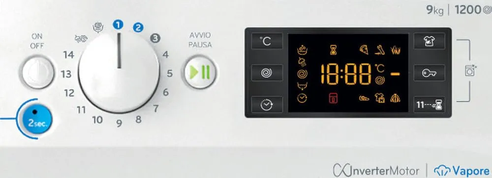 Indesit BWE 91296X WV IT Lavatrice 9kg - immagine 6
