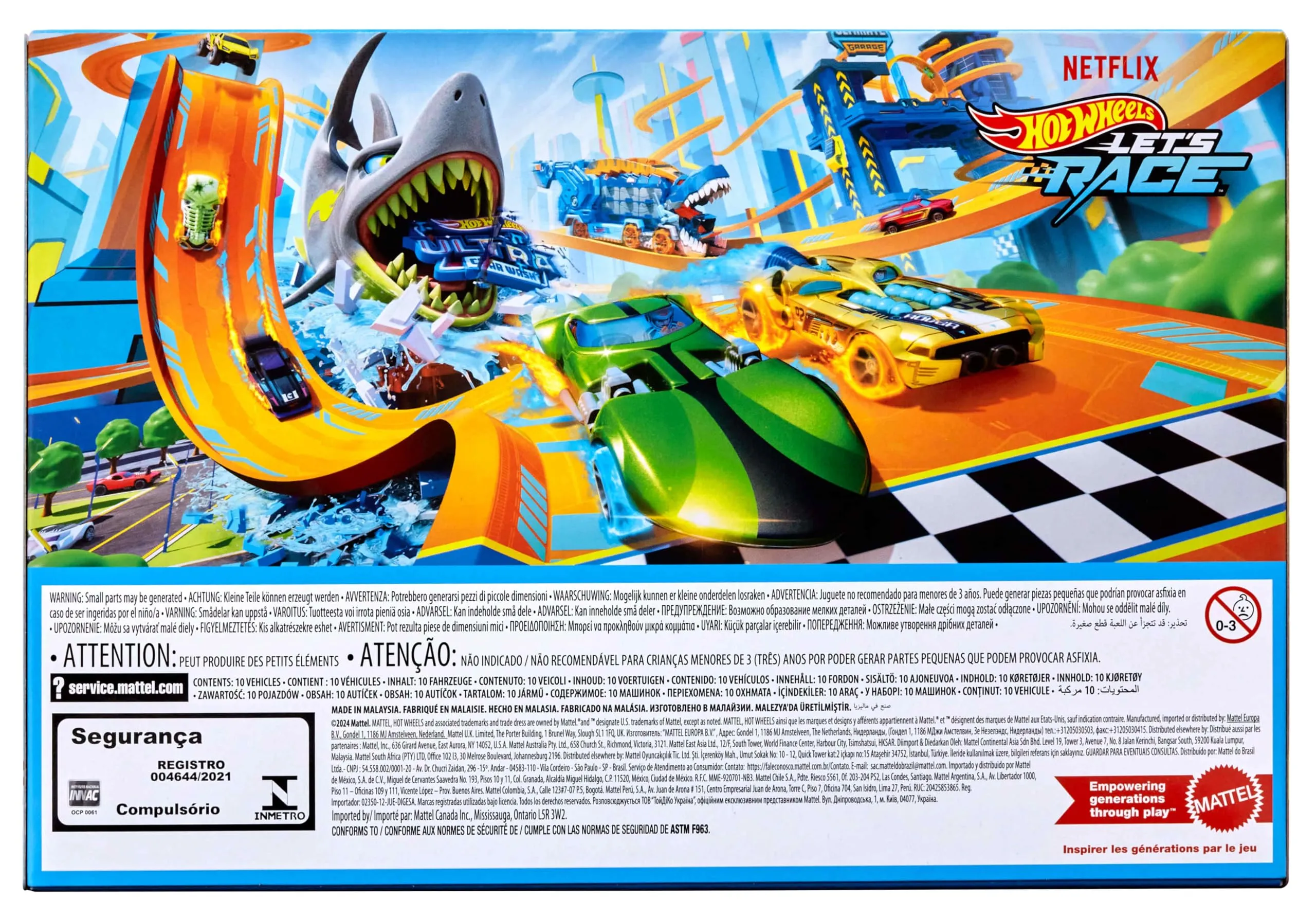 Hot Wheels Let’s Race Set da 10 Veicoli 1:64 JGN40 - immagine 5