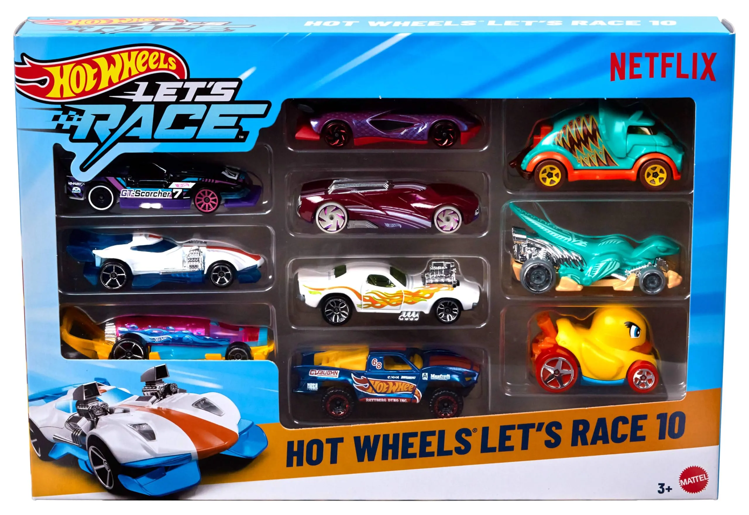 Hot Wheels Let’s Race Set da 10 Veicoli 1:64 JGN40 - immagine 6