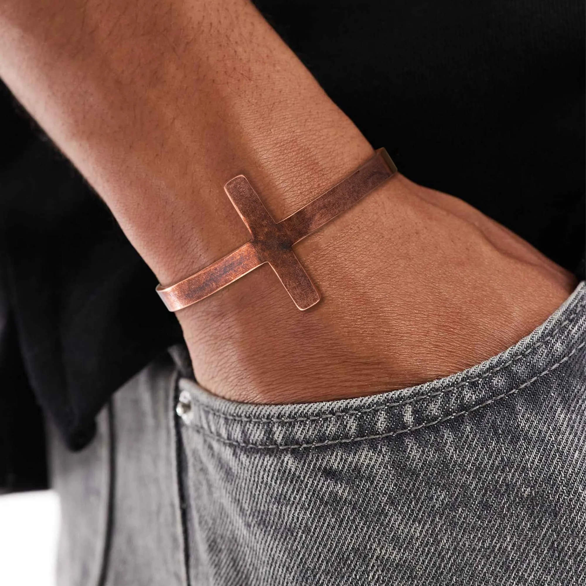 Aretas Kupferarmband aus reinem Kupfer für Damen und Herren - immagine 3