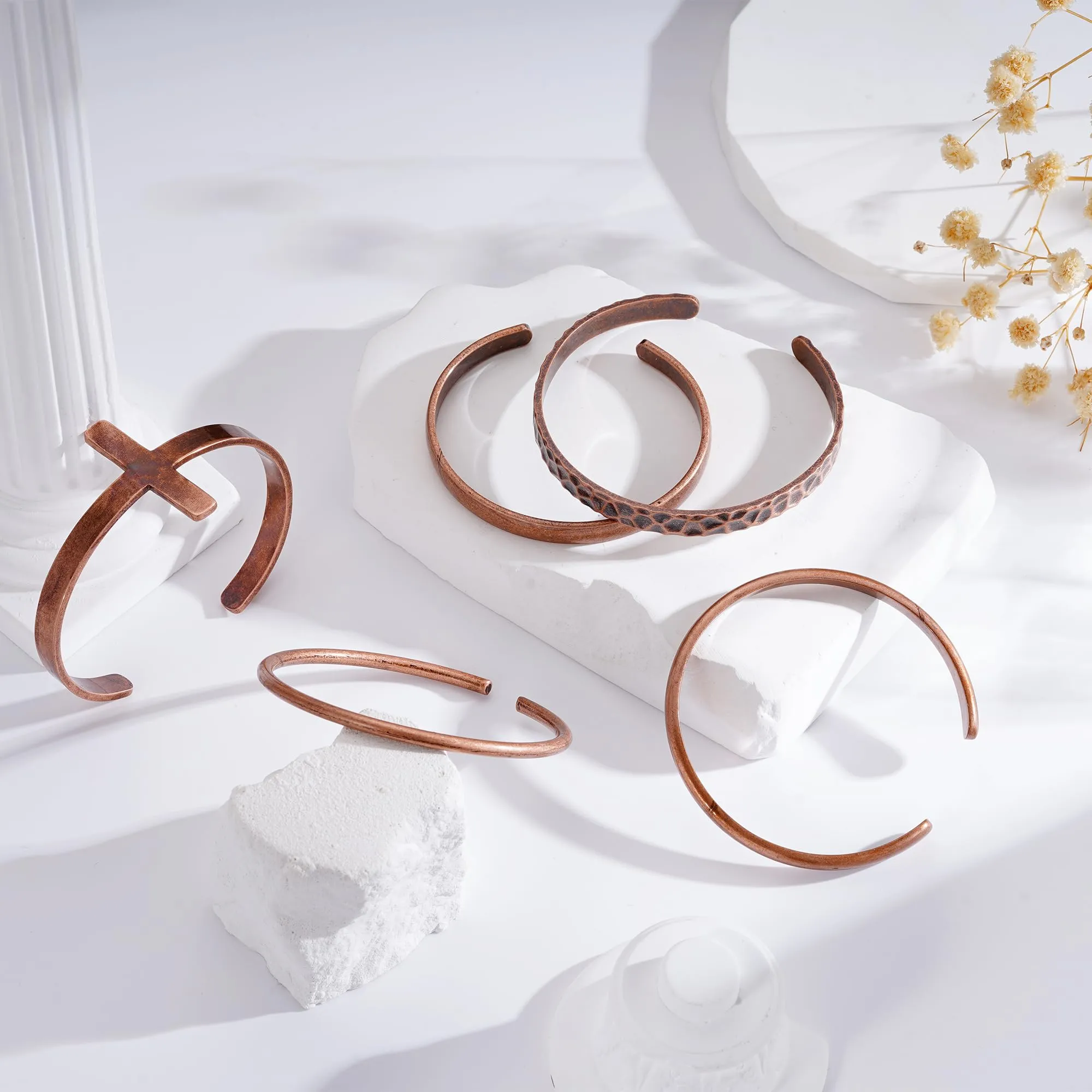 Aretas Kupferarmband aus reinem Kupfer für Damen und Herren - immagine 4