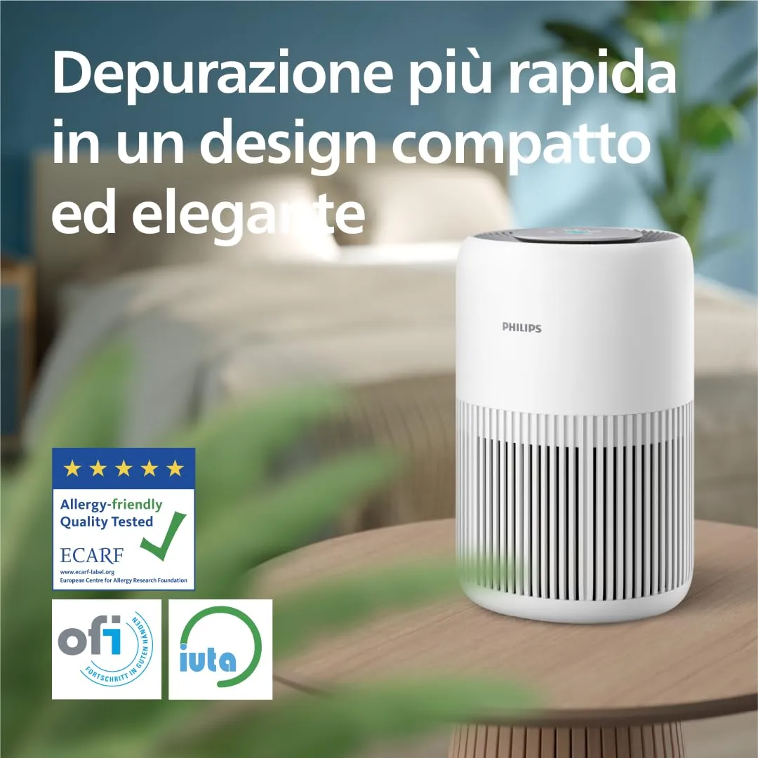 Philips Purificatore d'aria Serie 900 AC0950/10 con filtro HEPA NanoProtect, 65m² - immagine 2