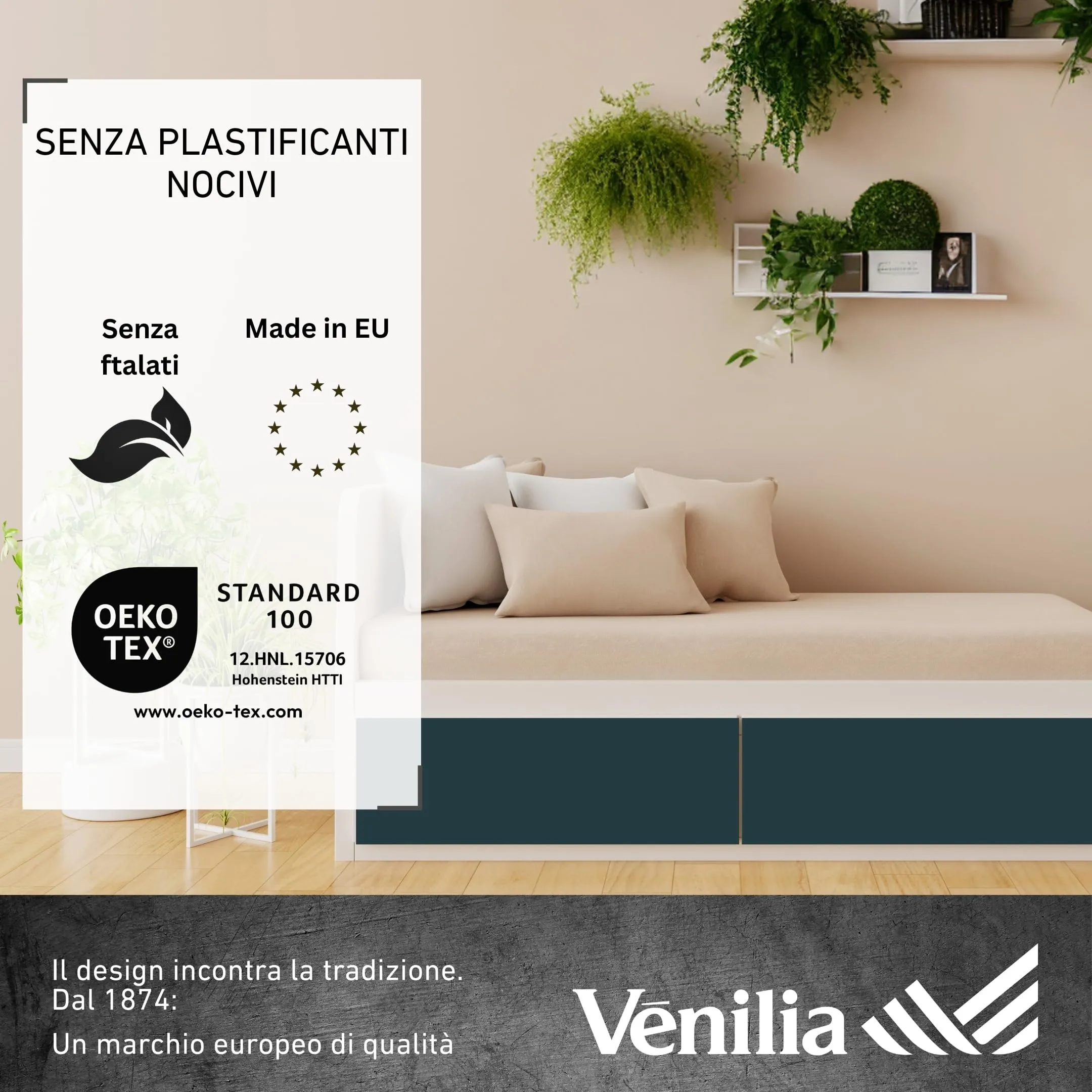 Vénilia Unimat Pellicola Adesiva per Mobili in PVC, 90 cm x 2,1 m - immagine 4