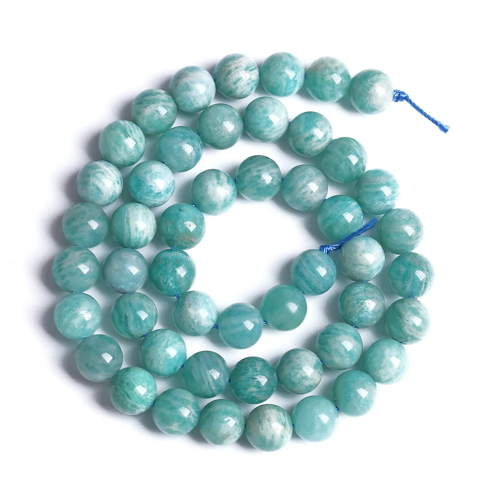 jiejinyu 6mm Perline in Pietra Naturale Amazzonite Grado 2A, 60pcs - immagine 4