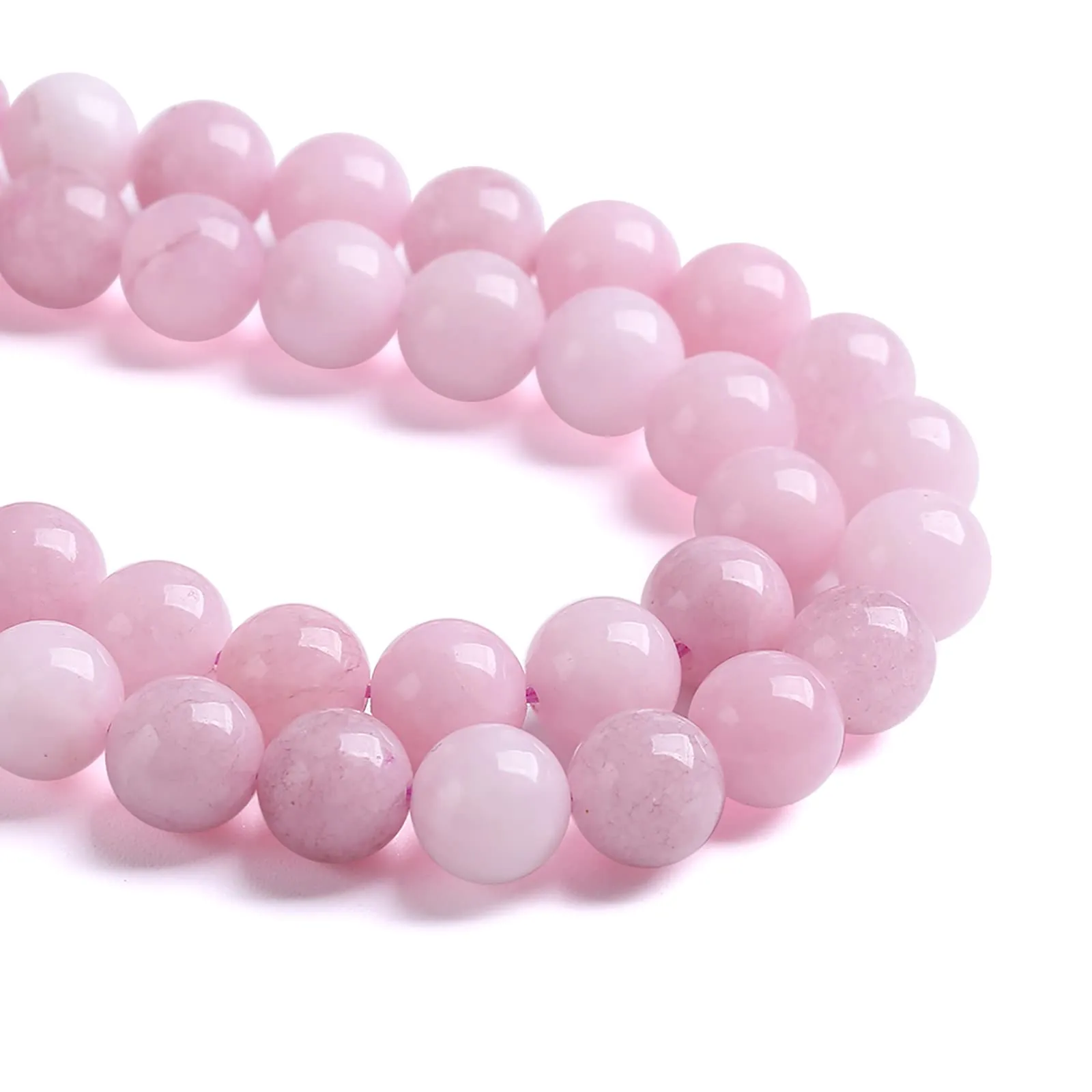 Jiejinyu 38 Perline Rotonde in Kunzite 10mm per Gioielli Fai da Te - immagine 3