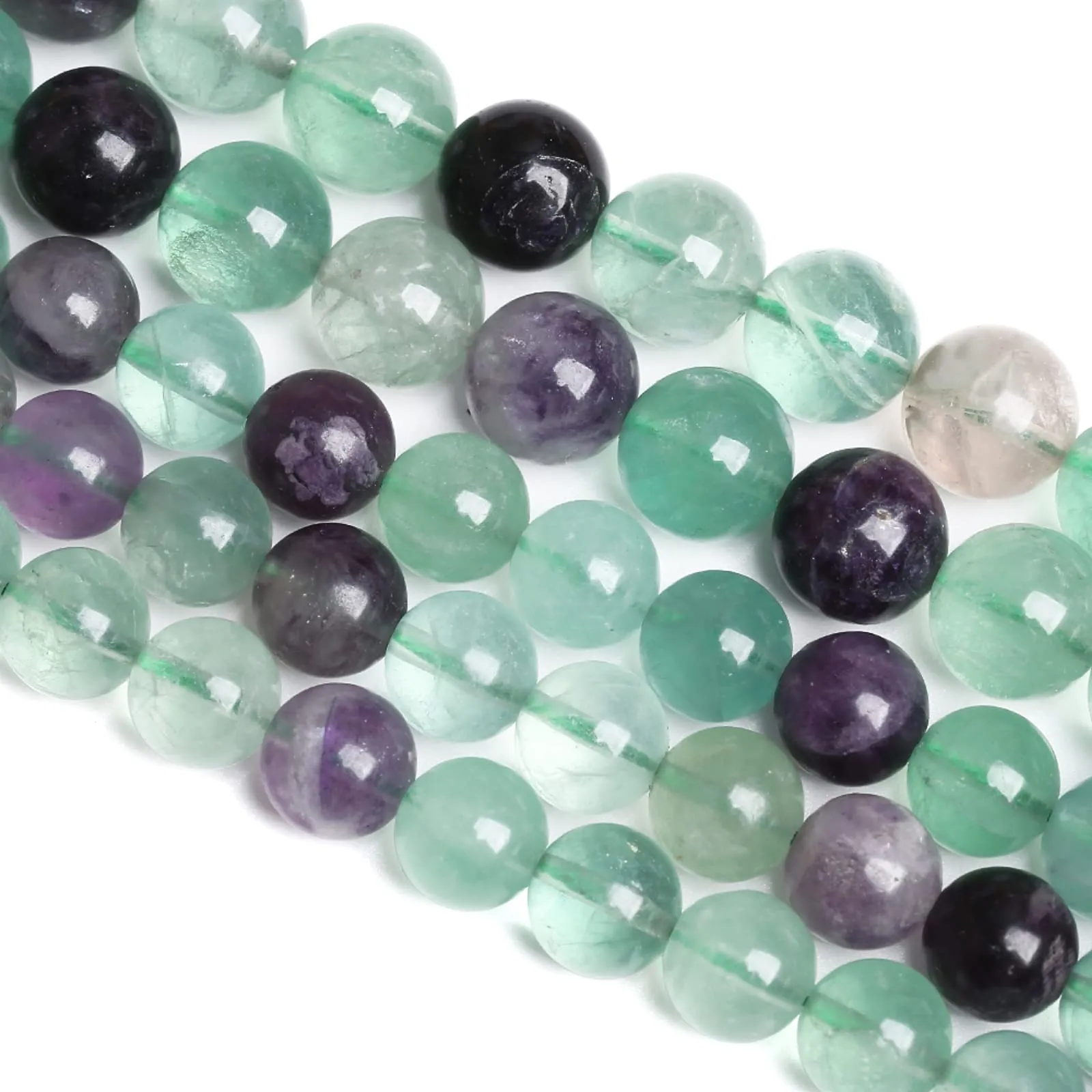 Jiejinyu Perline in Fluorite Verde 10mm per Gioielli fai da te, 38 pezzi - immagine 1