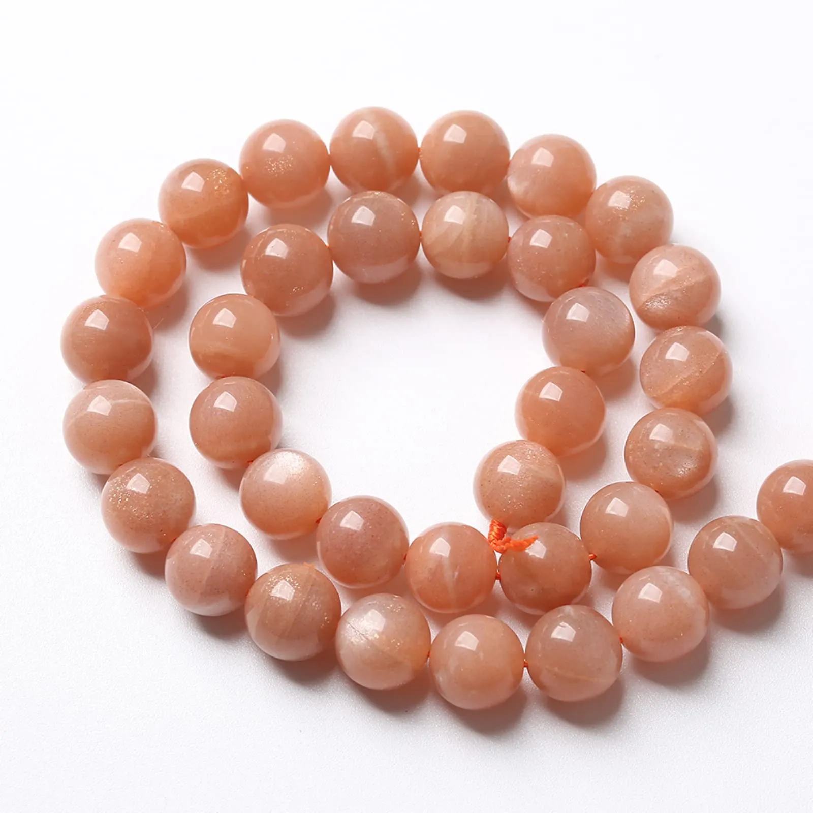 Jiejinyu Perline in Pietra Naturale Sunstone 10 mm, 36 pezzi - immagine 4