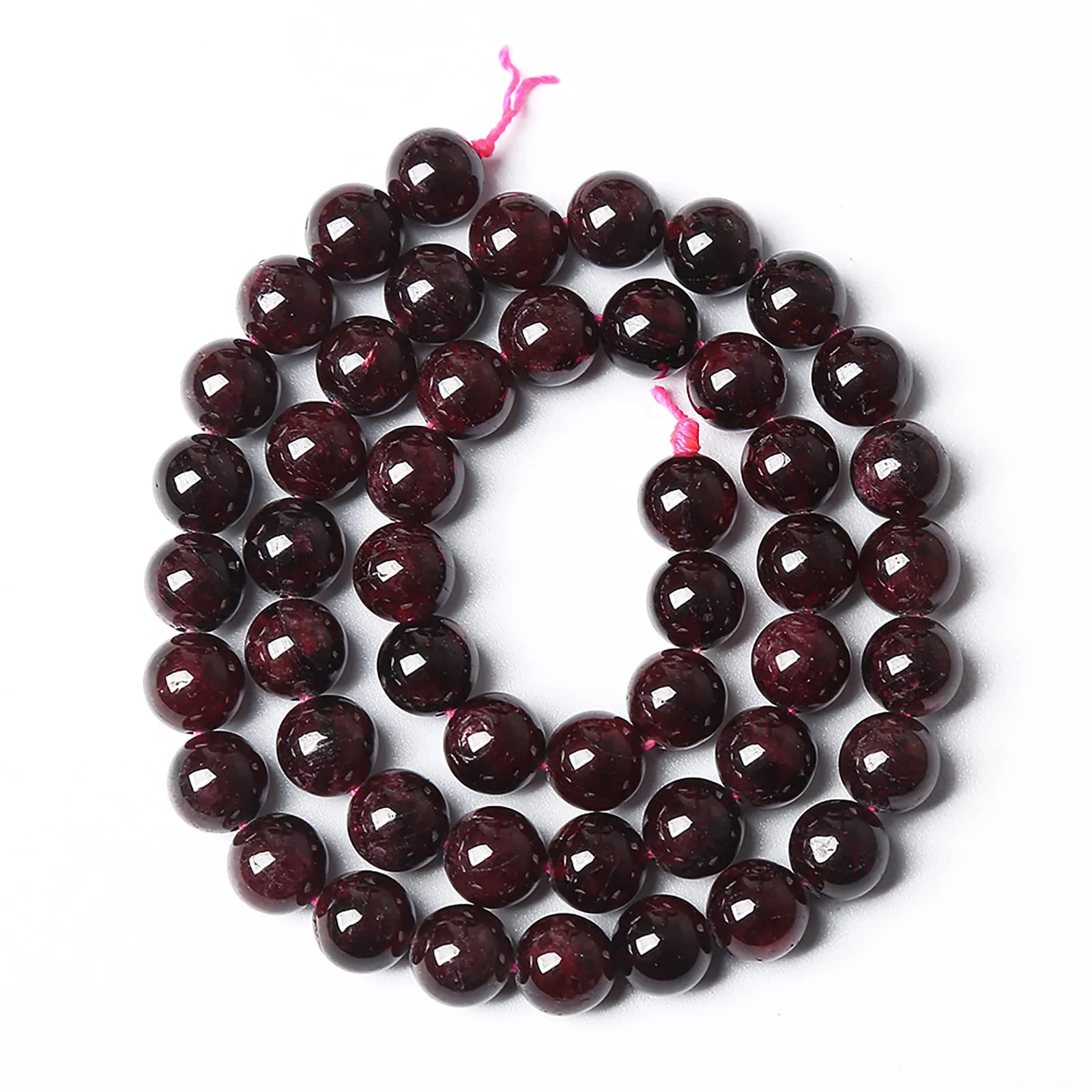 jiejinyu Perle di Granato Naturale 6 mm, 60 Pezzi - immagine 6