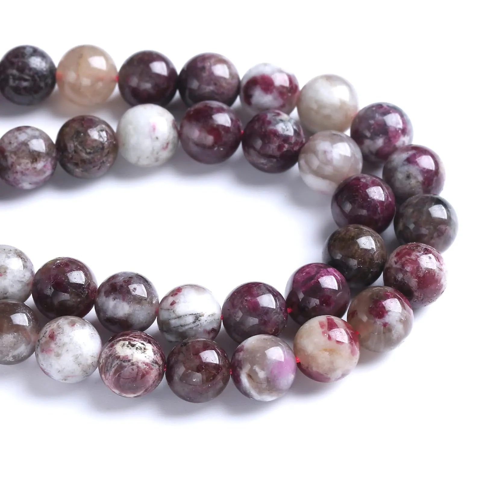 Jiejinyu Perline in tormalina naturale 10 mm, 36 pezzi - immagine 4
