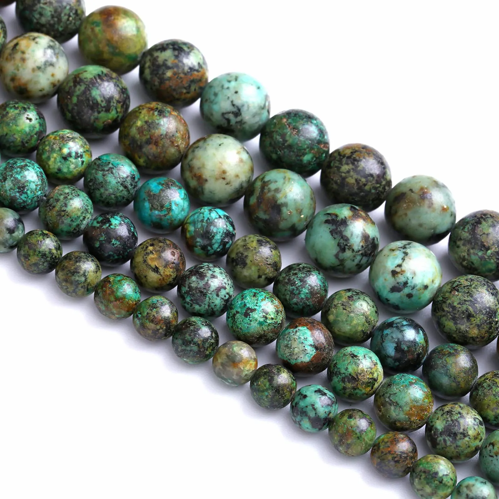 Jiejinyu Perline in Turchese Africano Naturale 10mm, 36 Pezzi - immagine 1