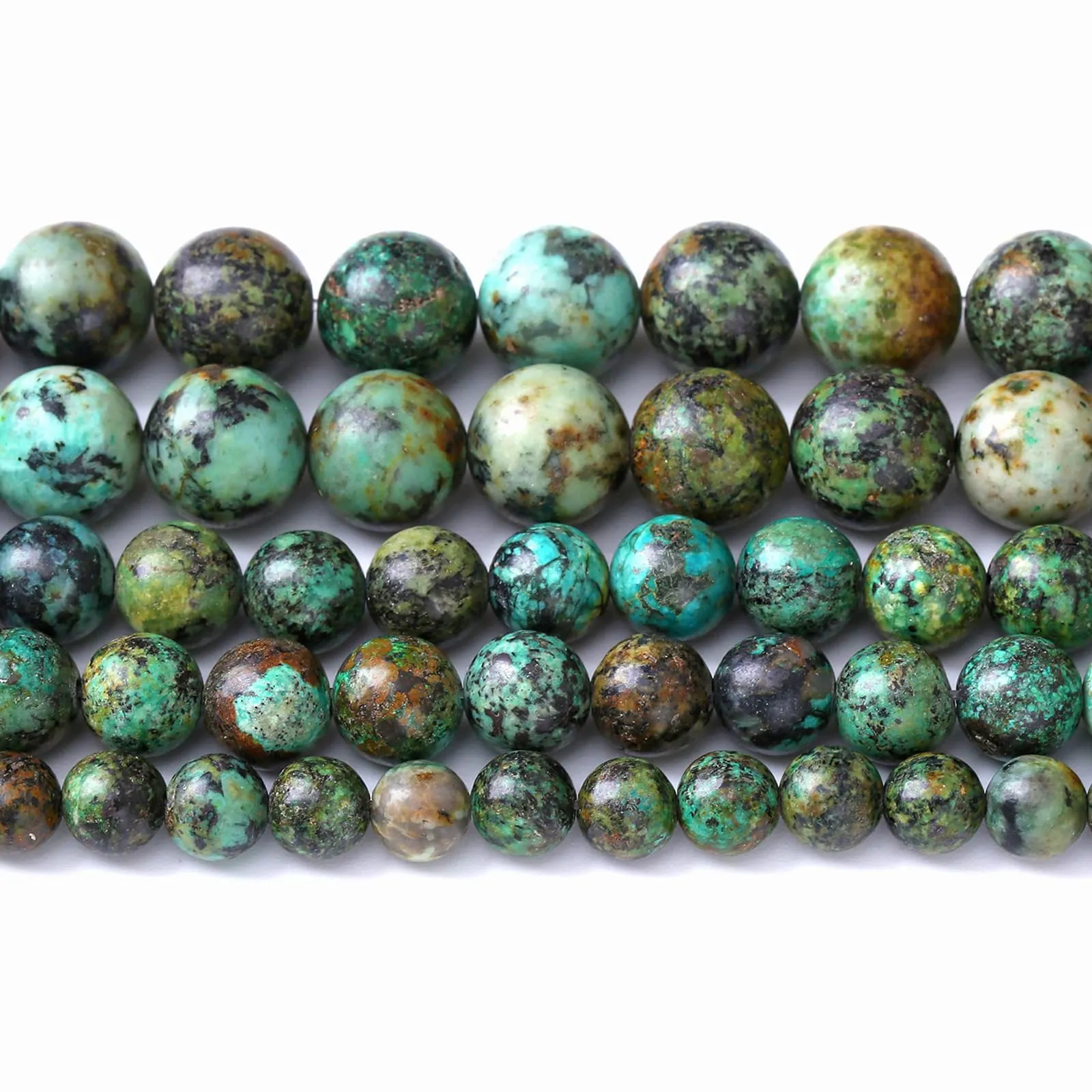 Jiejinyu Perline in Turchese Africano Naturale 10mm, 36 Pezzi - immagine 3