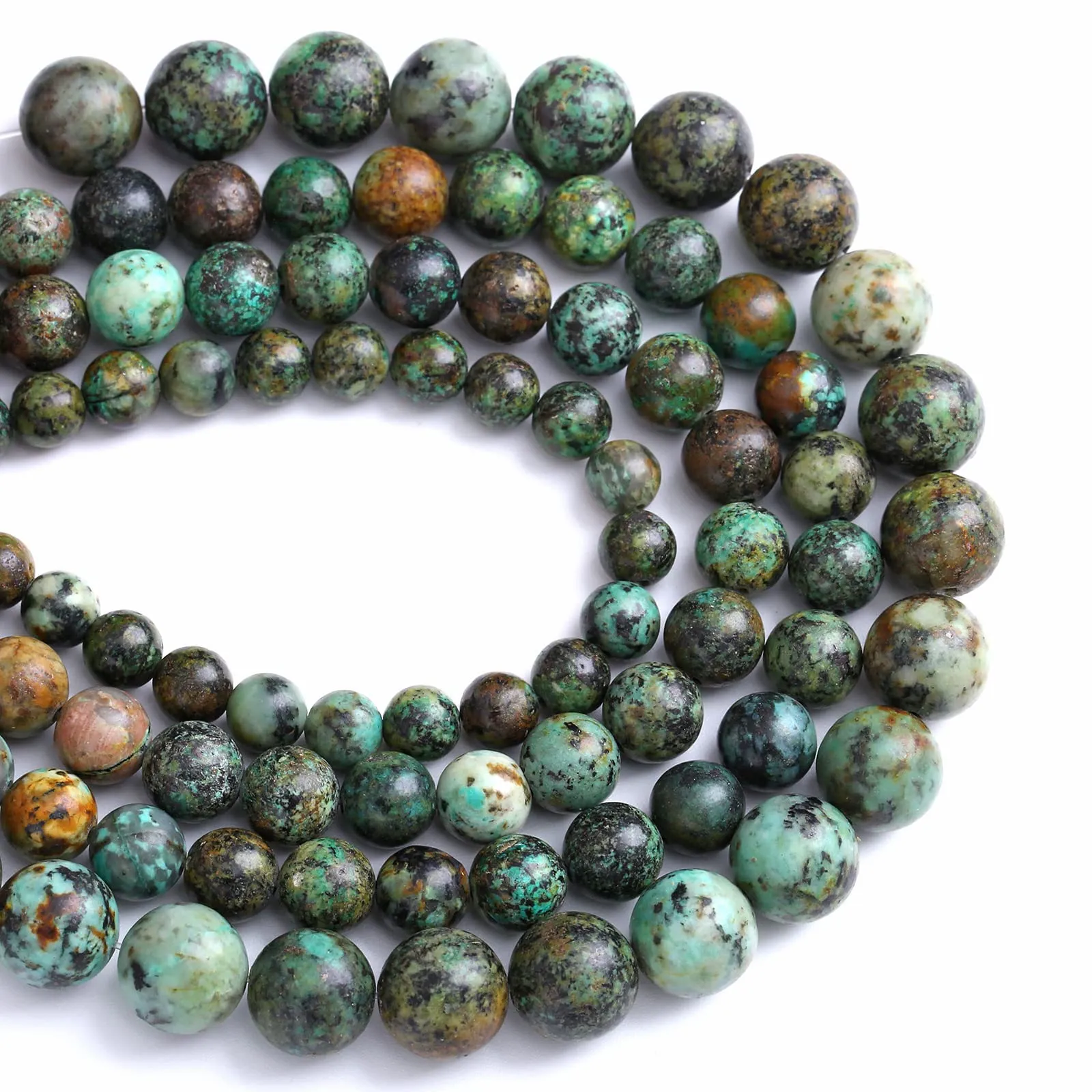 Jiejinyu Perline in Turchese Africano Naturale 10mm, 36 Pezzi - immagine 5