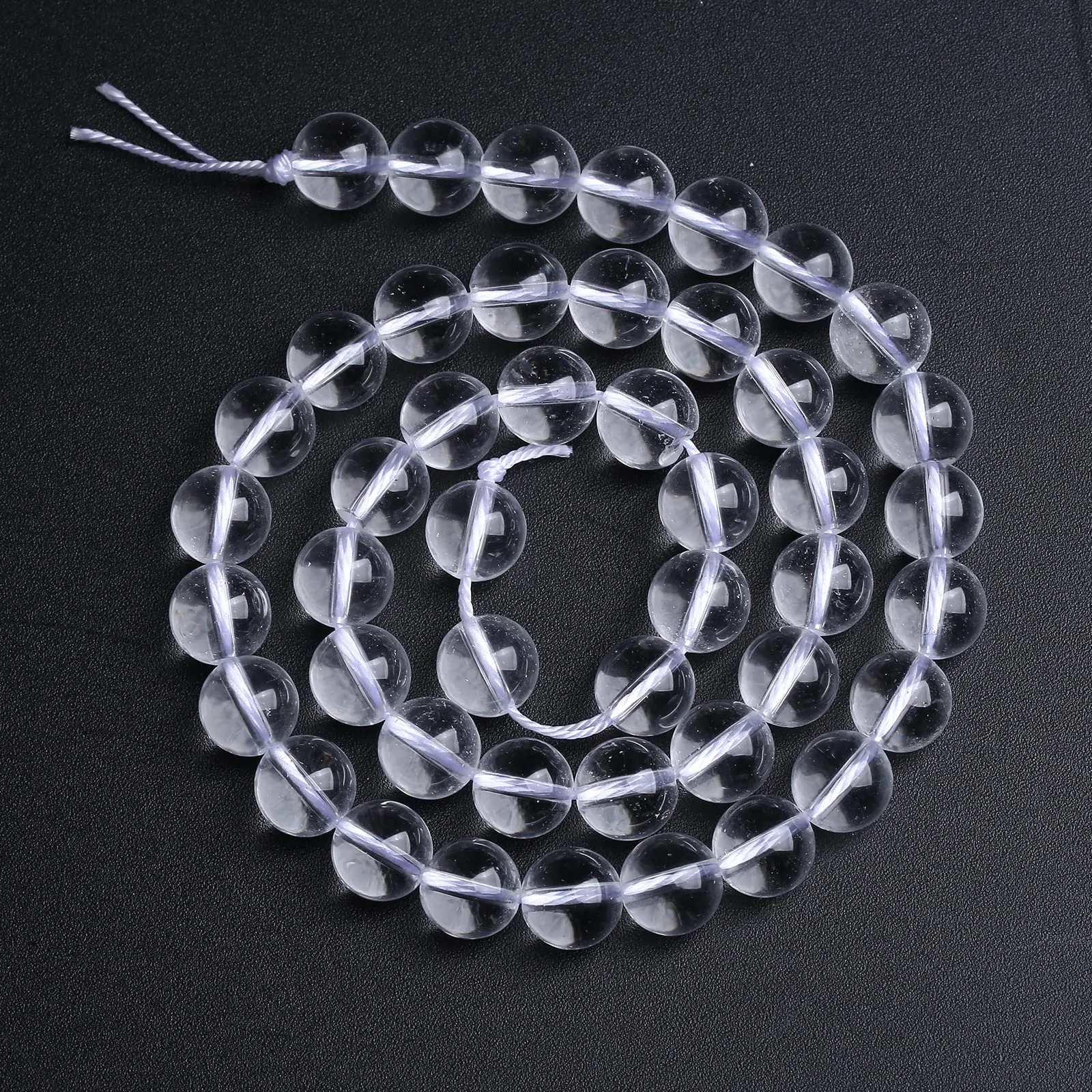 Jiejinyu Perline in Cristallo di Quarzo Bianco Trasparente 6mm, 60 Pezzi, Grado 3A - immagine 3