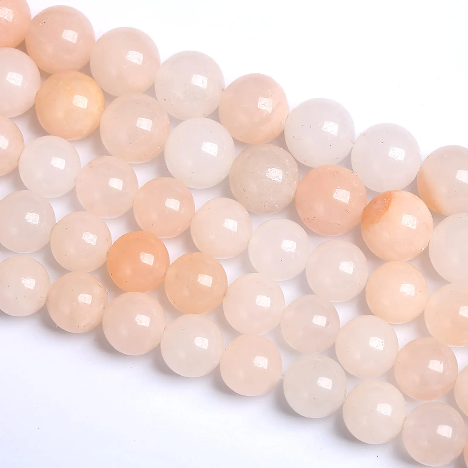 Jiejinyu Perline in Pietra Naturale Avventurina Rosa 6mm, 60 pezzi - immagine 3